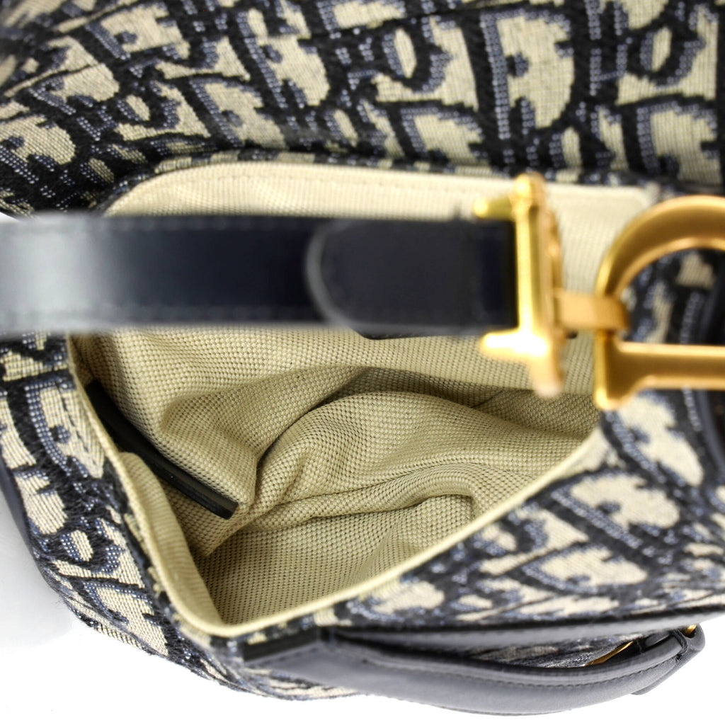 Saddle Handbag Oblique Canvas Mini