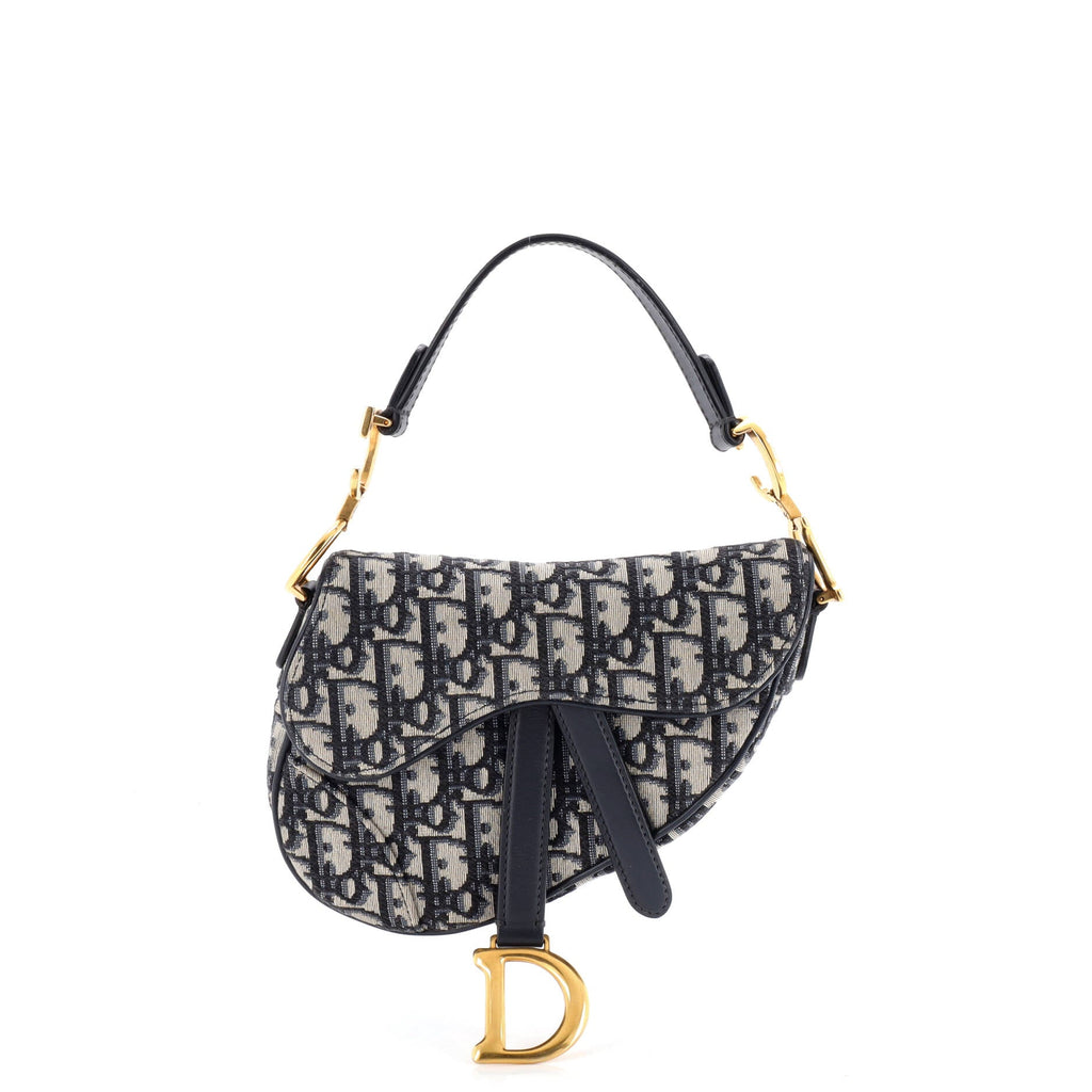 Saddle Handbag Oblique Canvas Mini