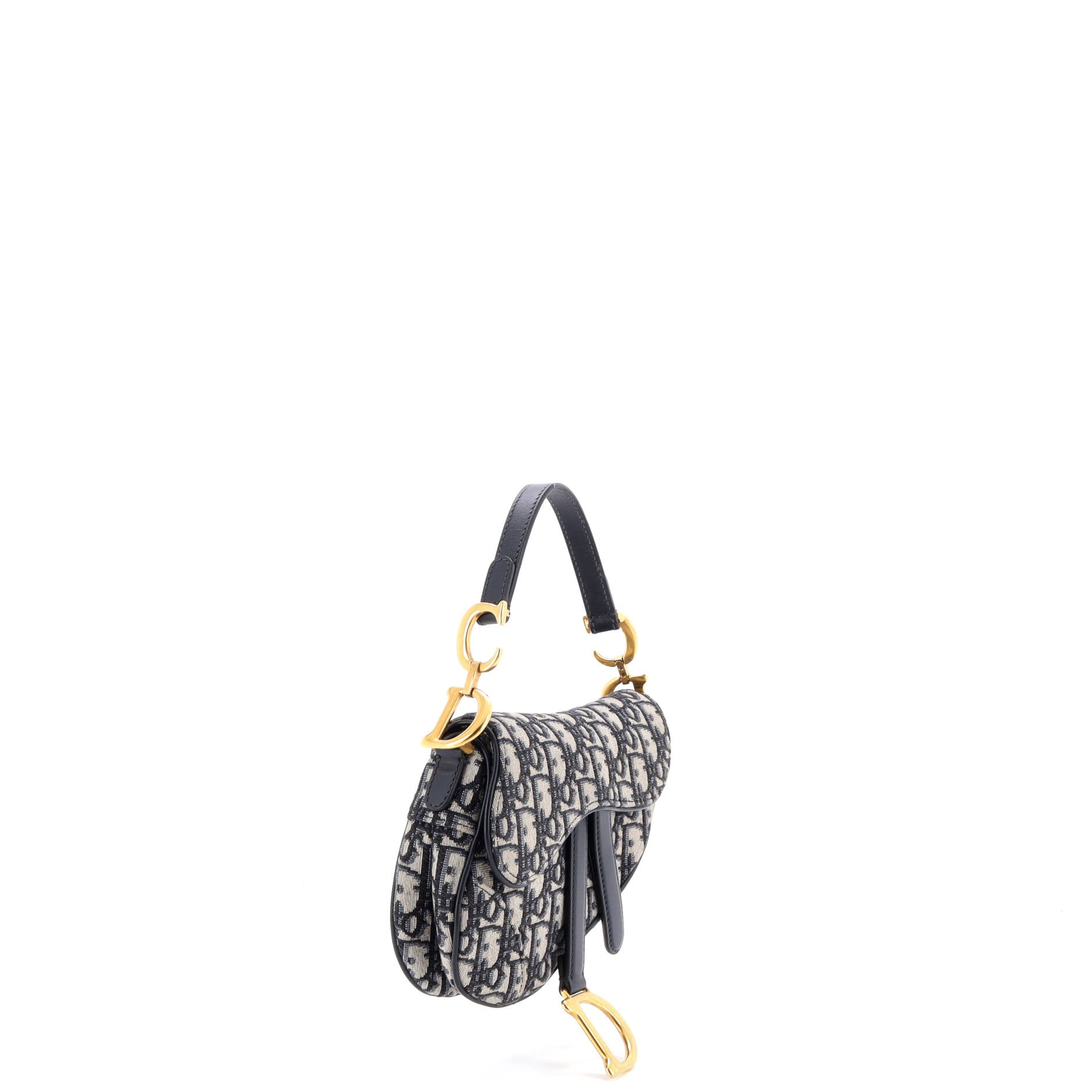 Saddle Handbag Oblique Canvas Mini
