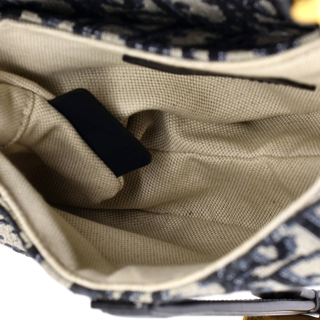 Saddle Handbag Oblique Canvas Mini