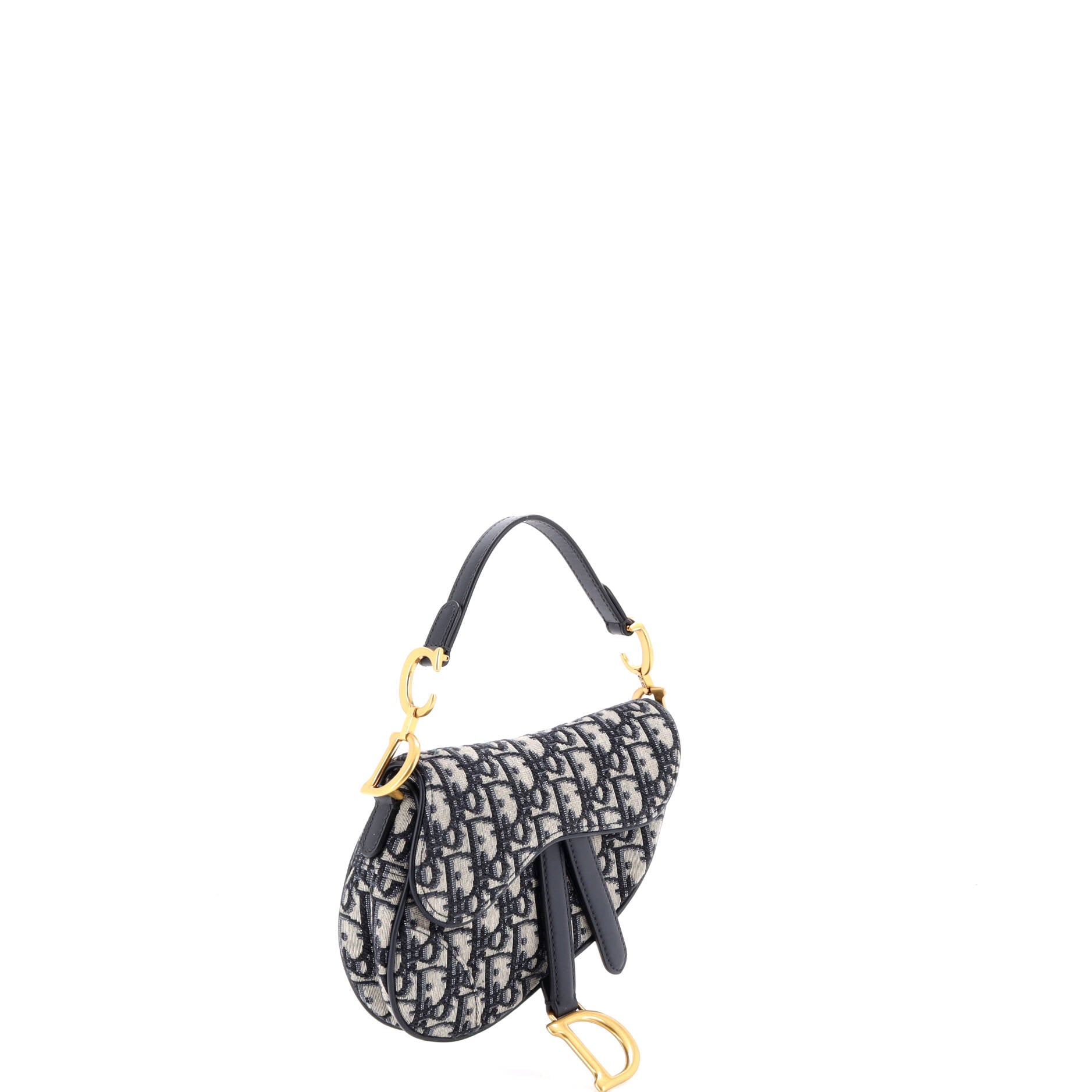Saddle Handbag Oblique Canvas Mini