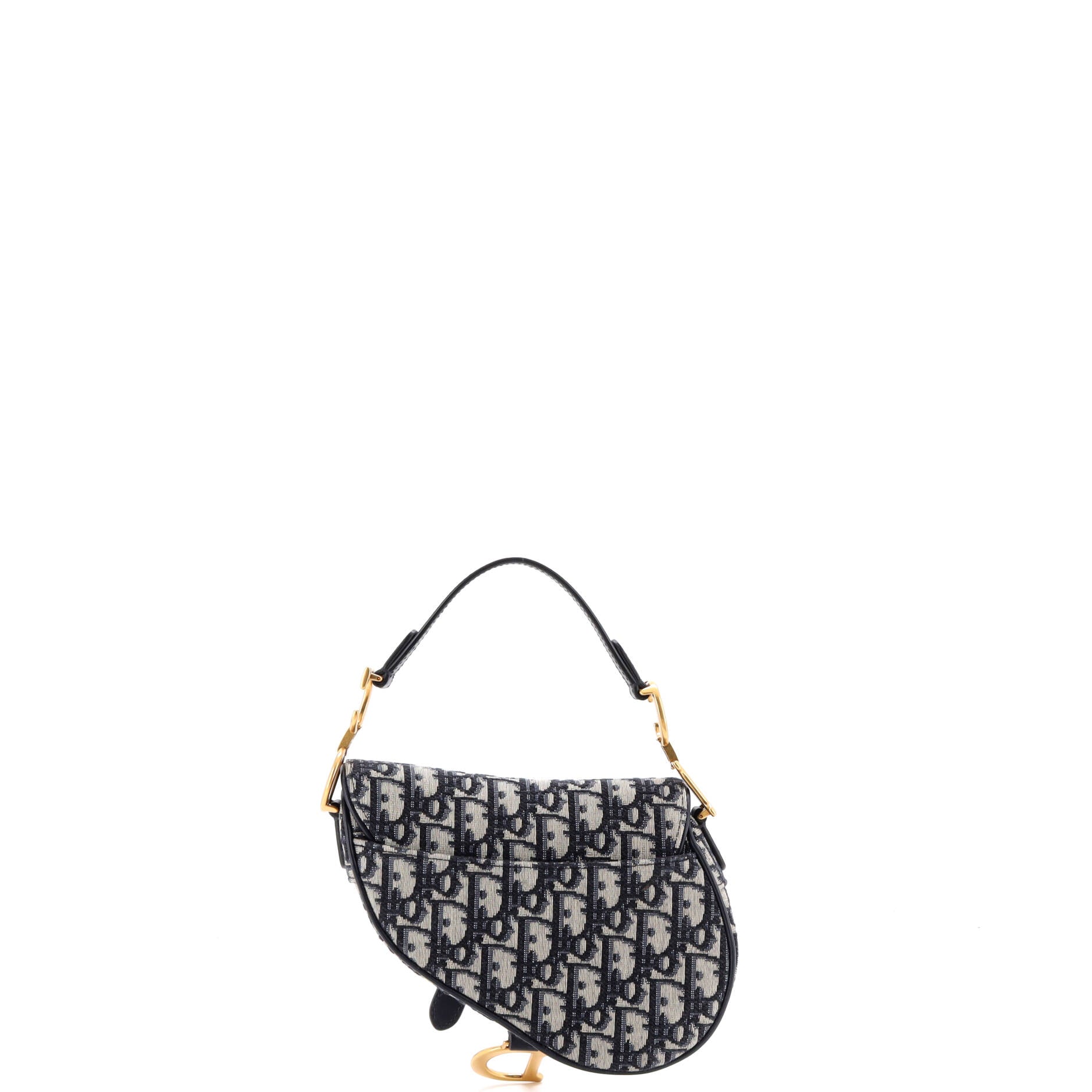 Saddle Handbag Oblique Canvas Mini