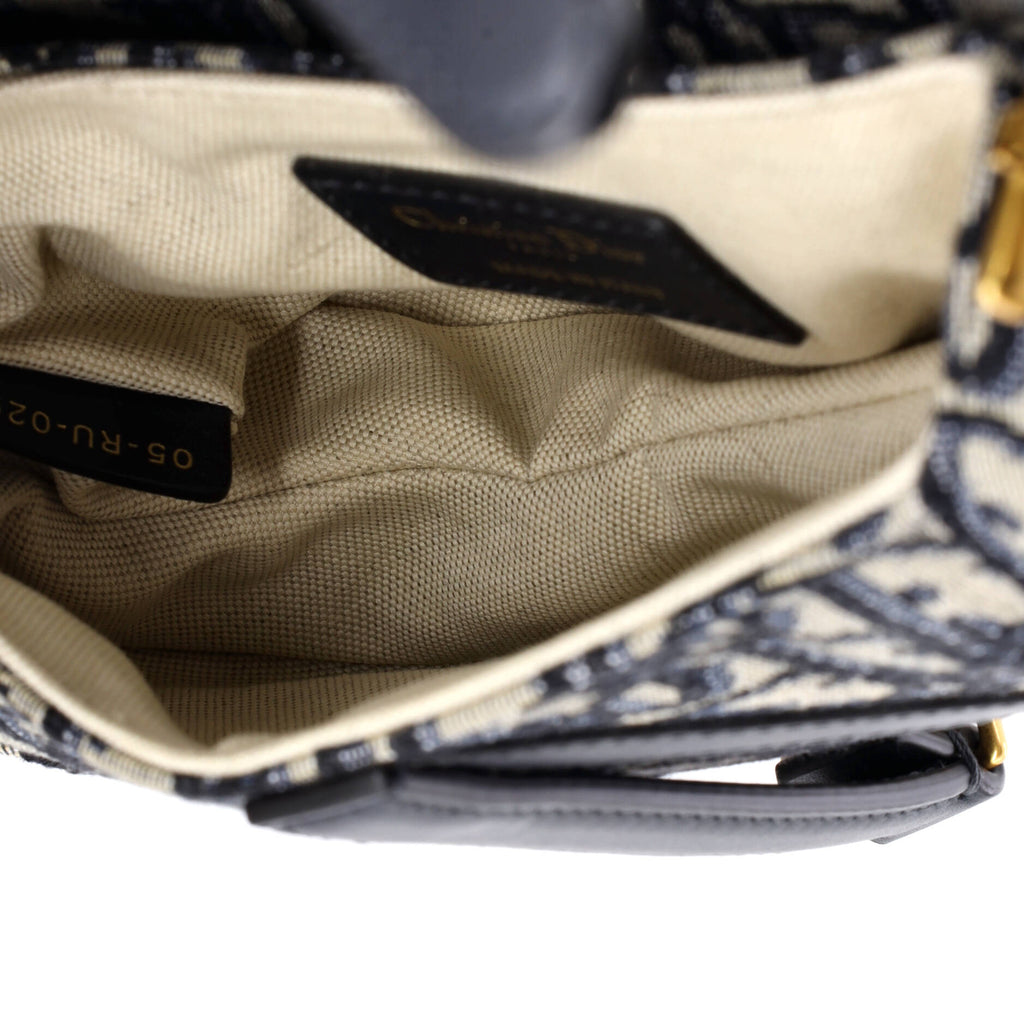 Saddle Handbag Oblique Canvas Mini