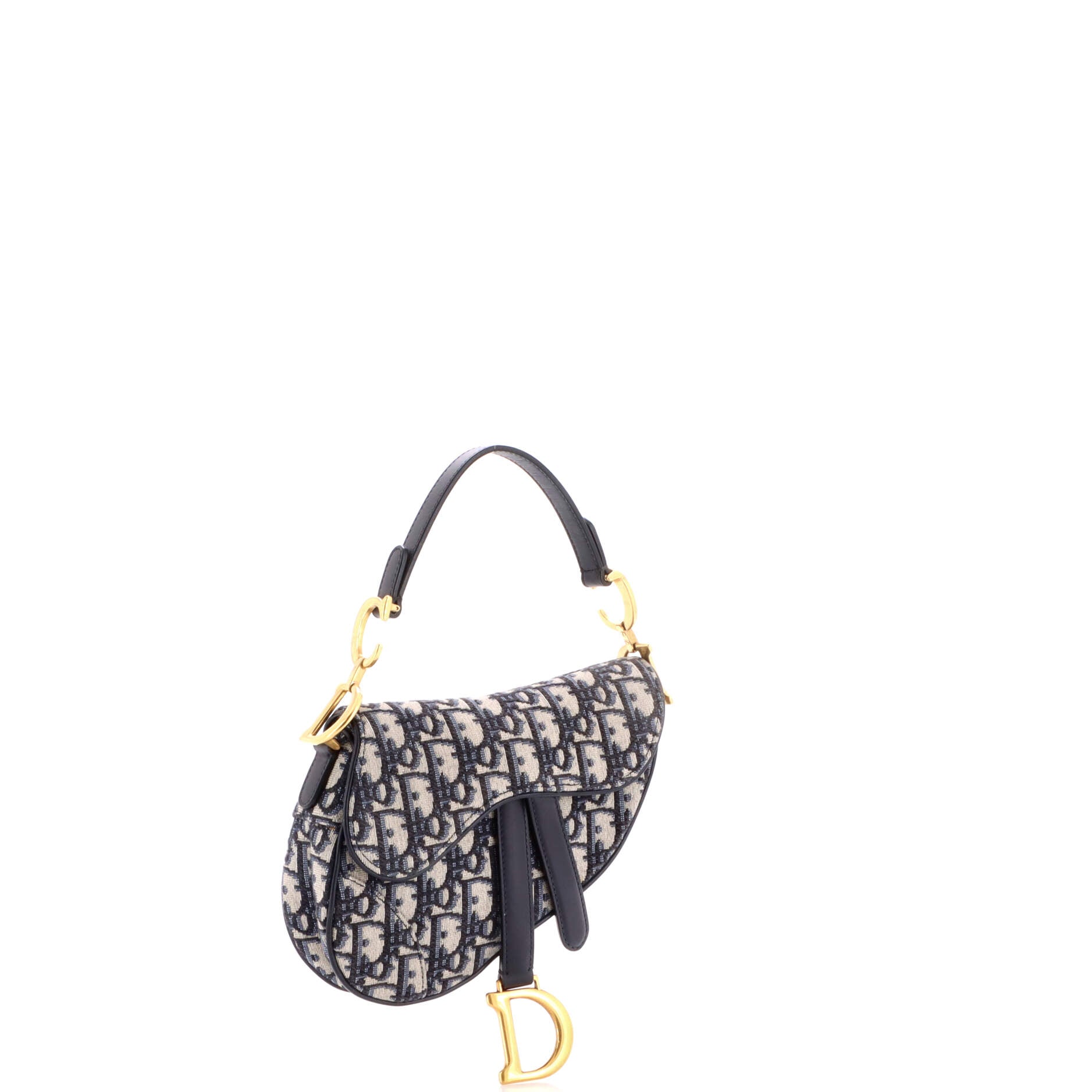 Saddle Handbag Oblique Canvas Mini