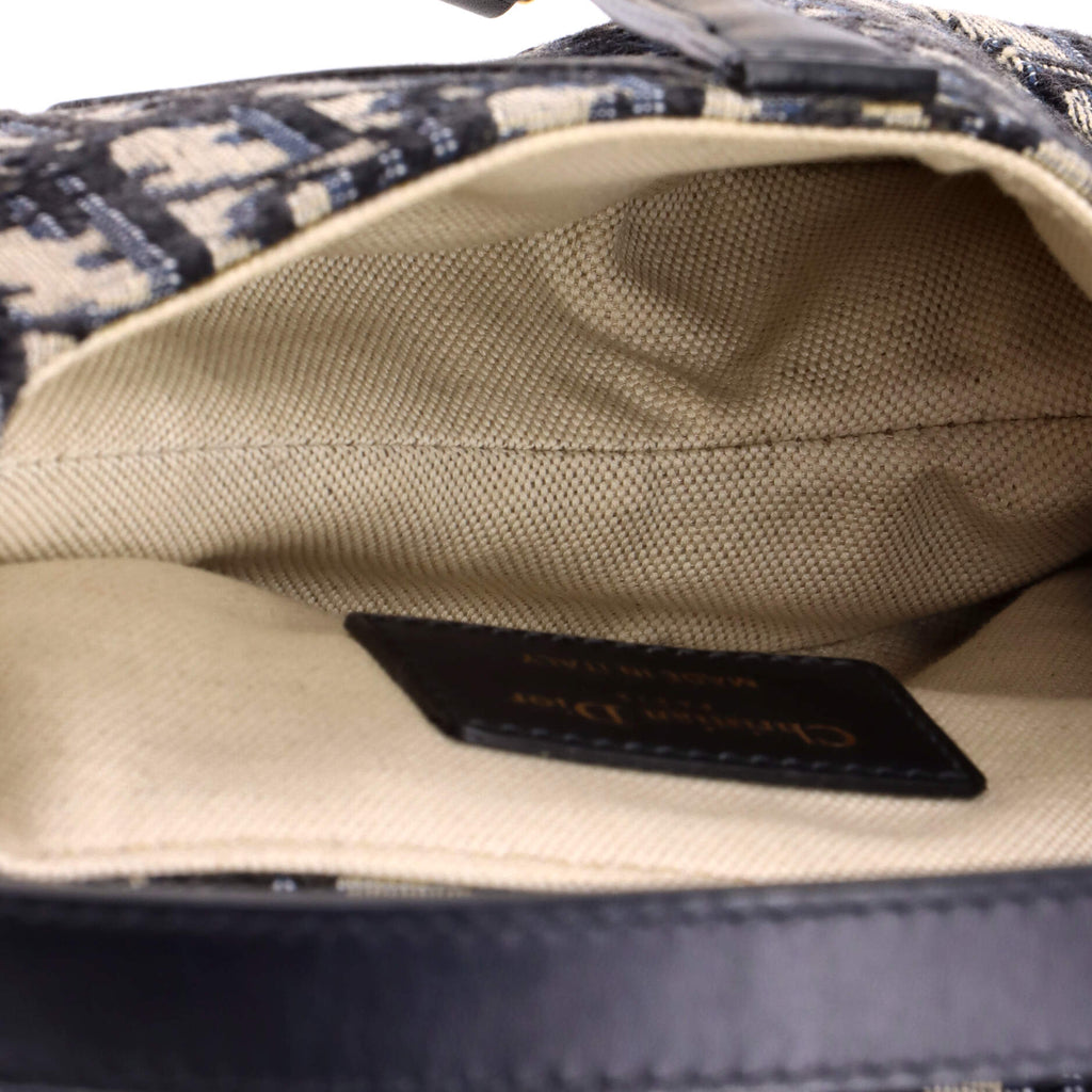 Saddle Handbag Oblique Canvas Mini