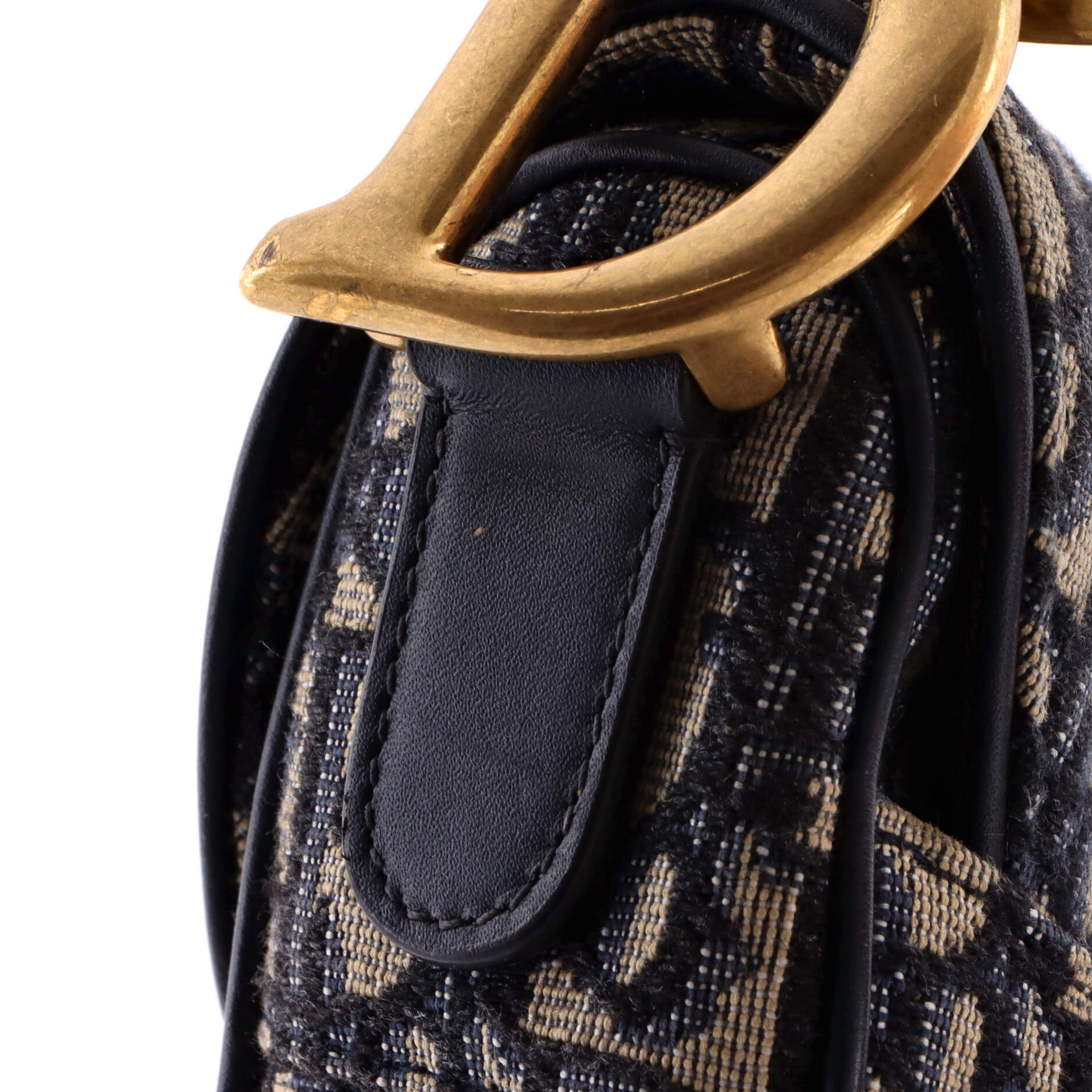 Saddle Handbag Oblique Canvas Medium