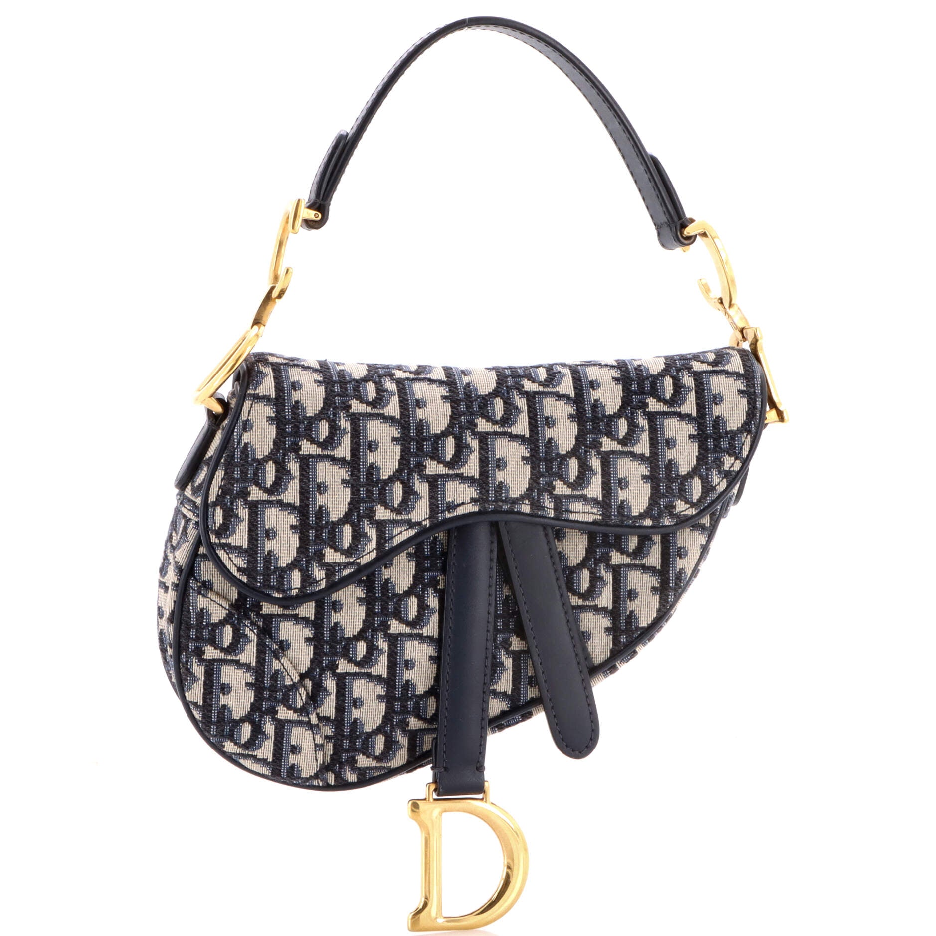 Saddle Handbag Oblique Canvas Mini