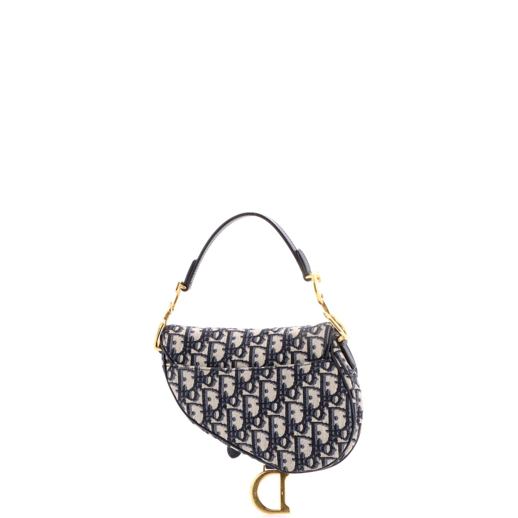 Saddle Handbag Oblique Canvas Mini