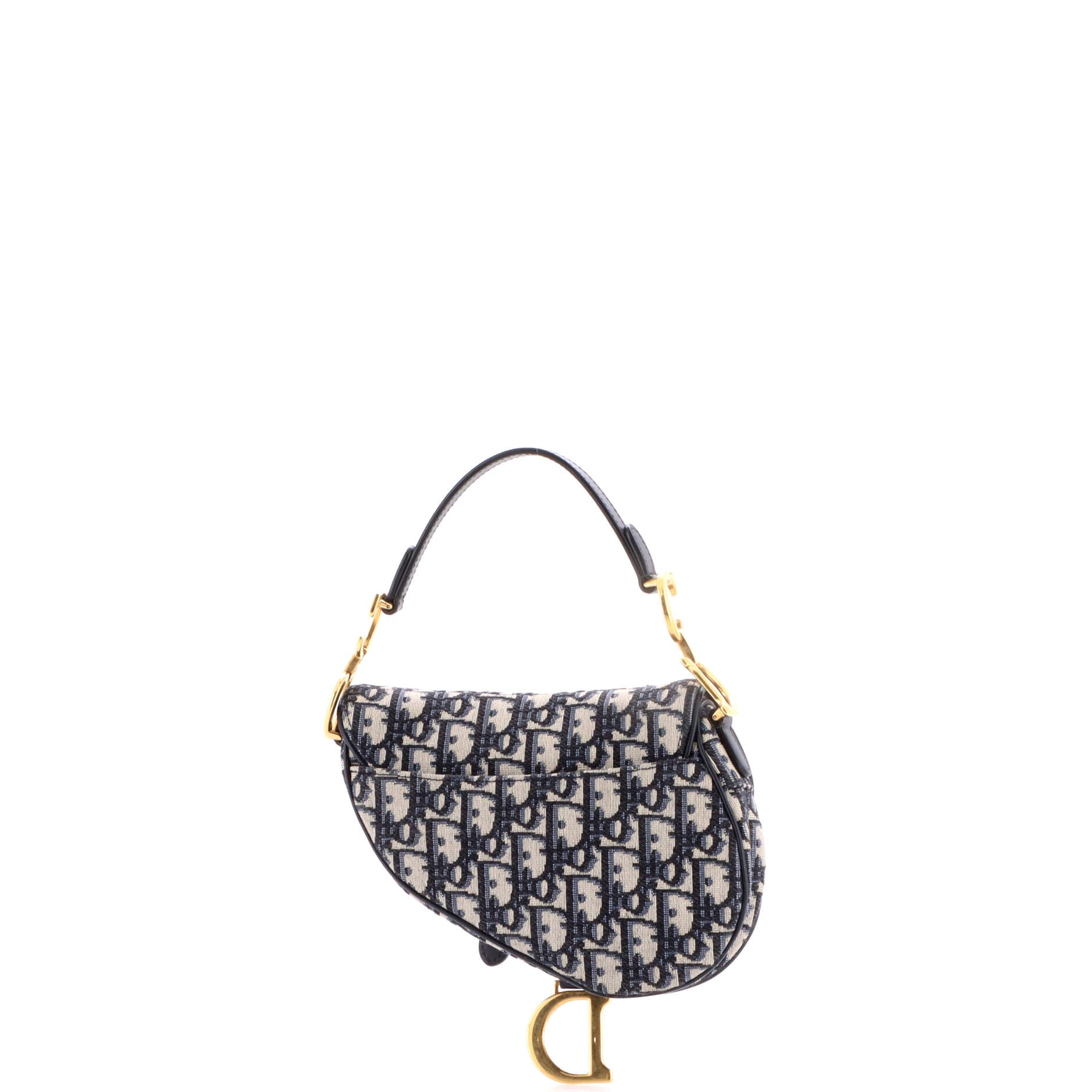 Saddle Handbag Oblique Canvas Mini
