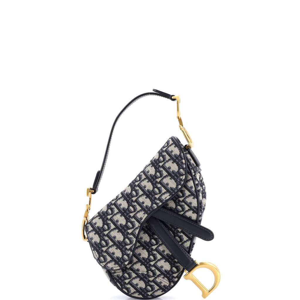 Saddle Handbag Oblique Canvas Mini