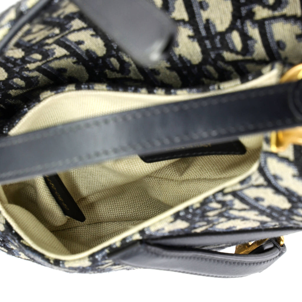 Saddle Handbag Oblique Canvas Mini
