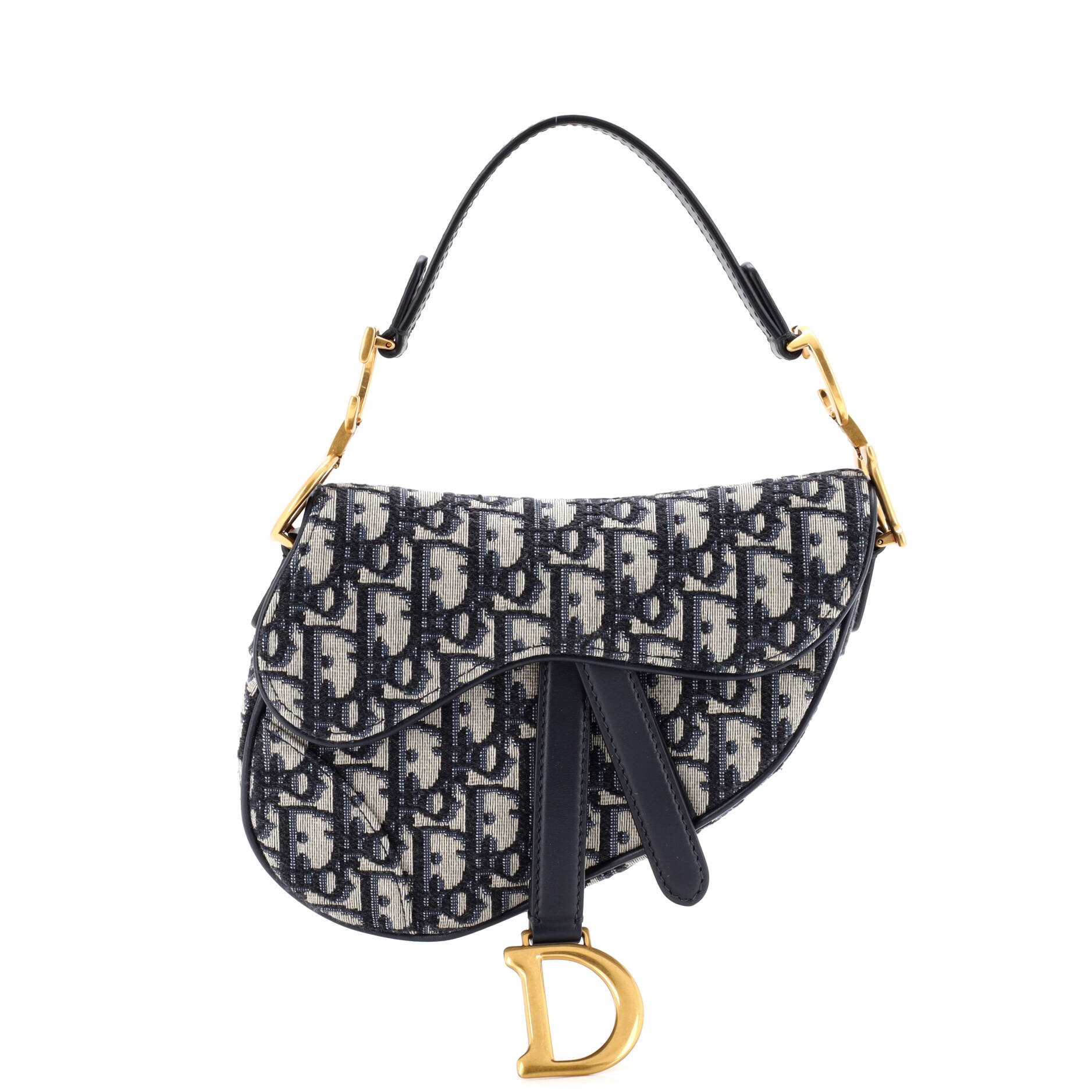 Saddle Handbag Oblique Canvas Mini