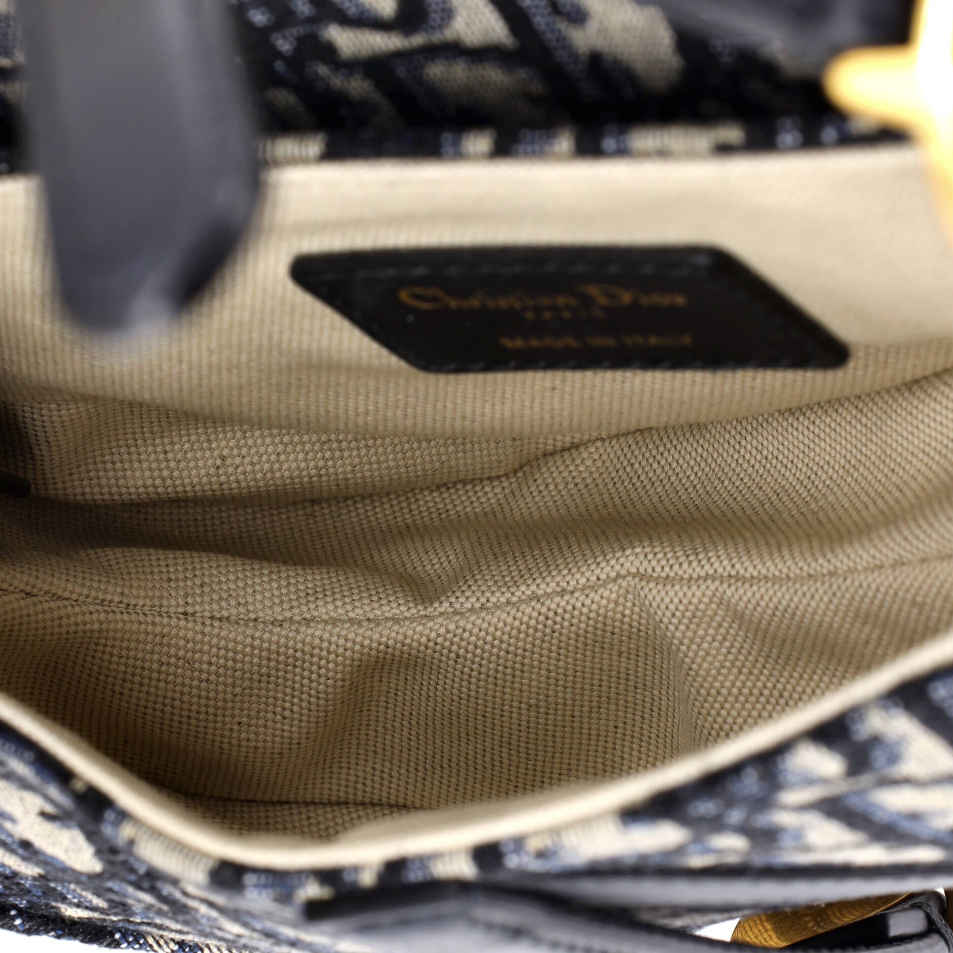 Saddle Handbag Oblique Canvas Mini