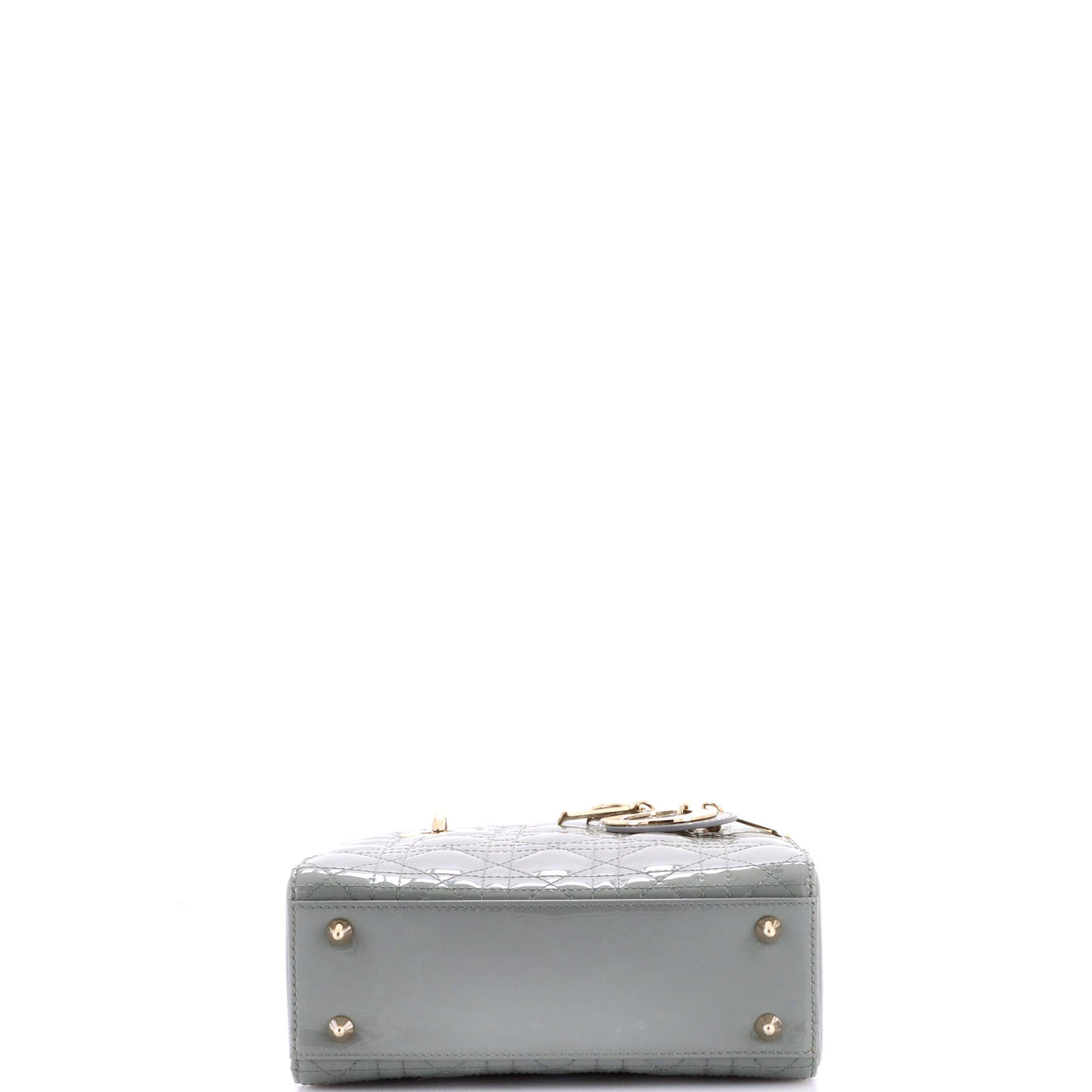 Lady Dior Bag Cannage Quilt Patent Small