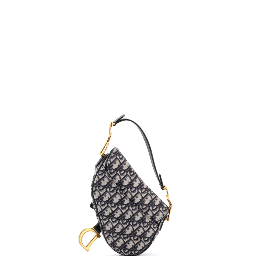 Saddle Handbag Oblique Canvas Mini