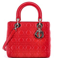 Lady Dior Bag Cannage Quilt Lambskin Medium