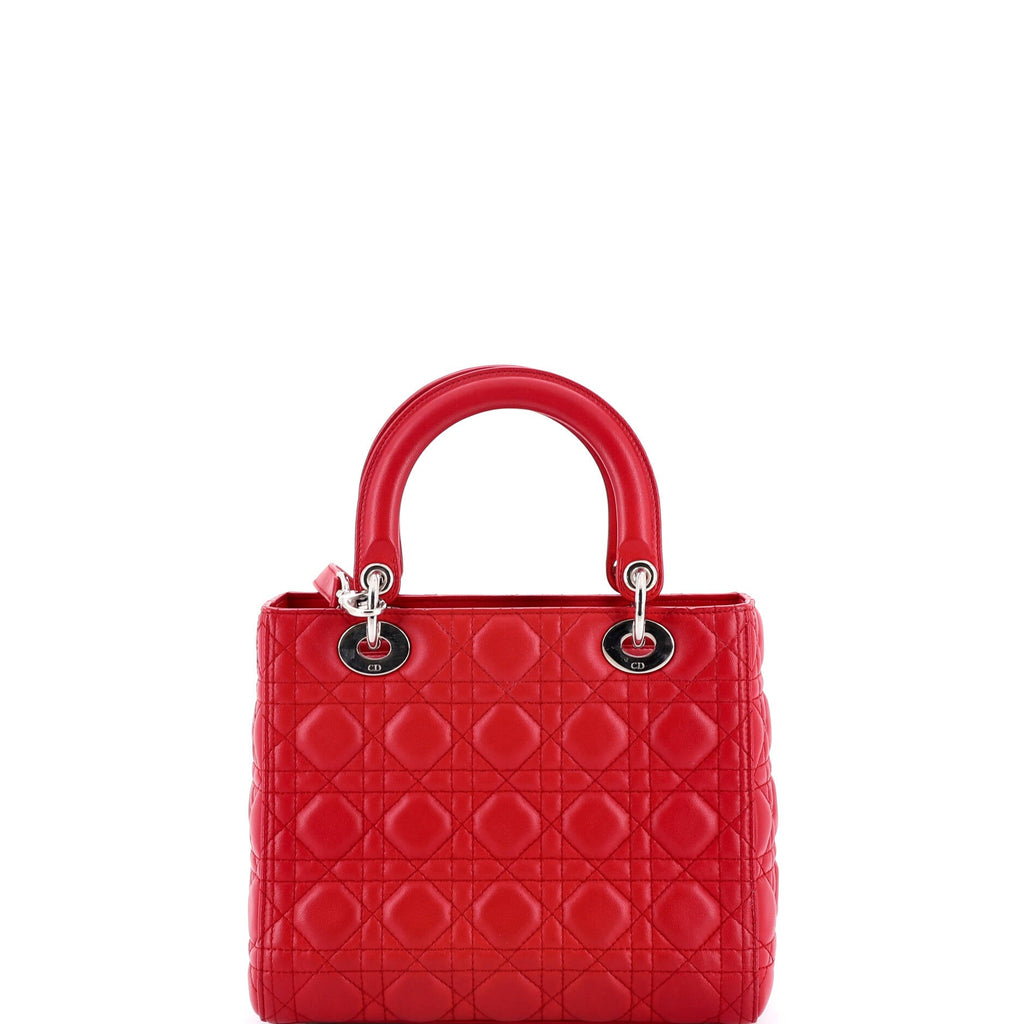 Lady Dior Bag Cannage Quilt Lambskin Medium