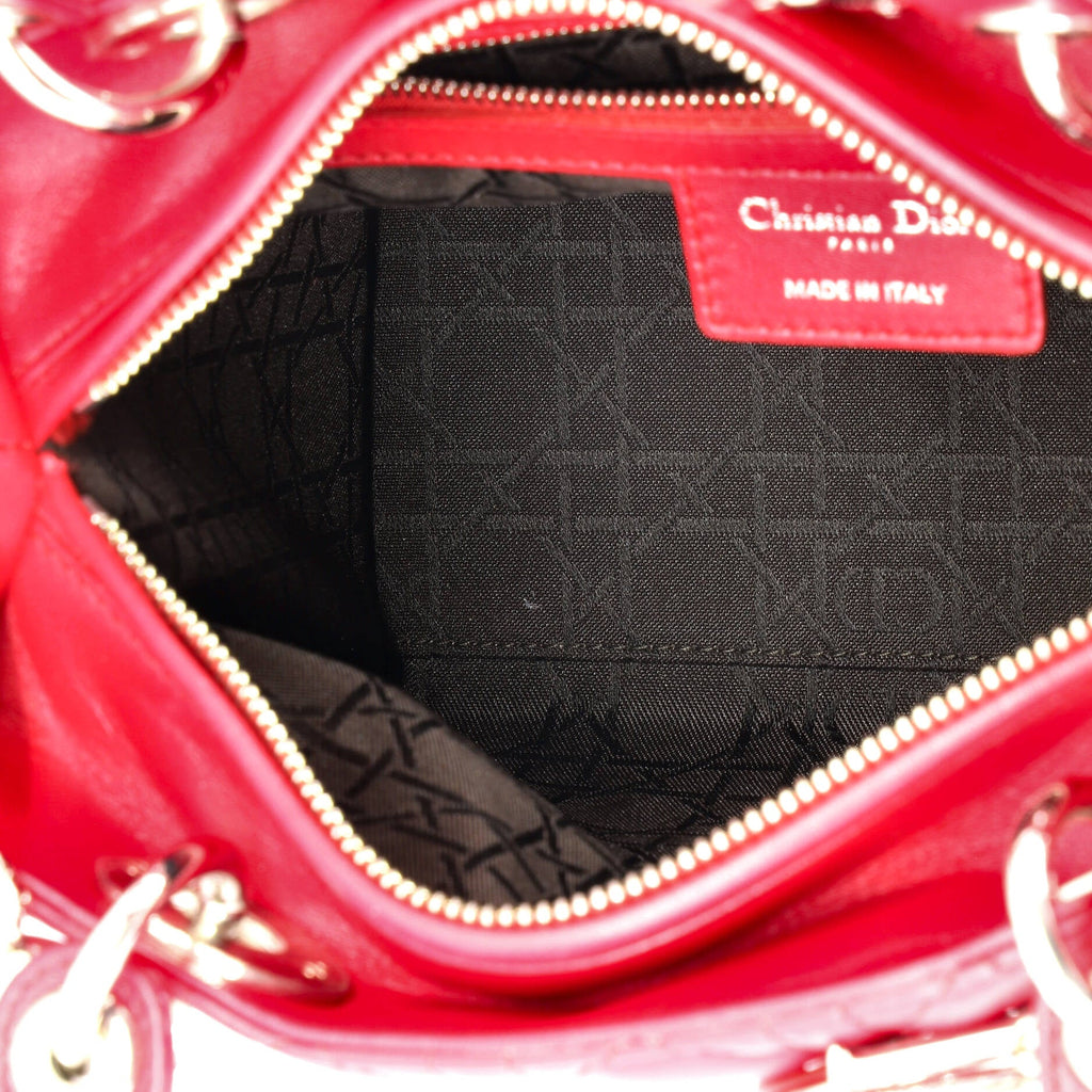 Lady Dior Bag Cannage Quilt Lambskin Medium