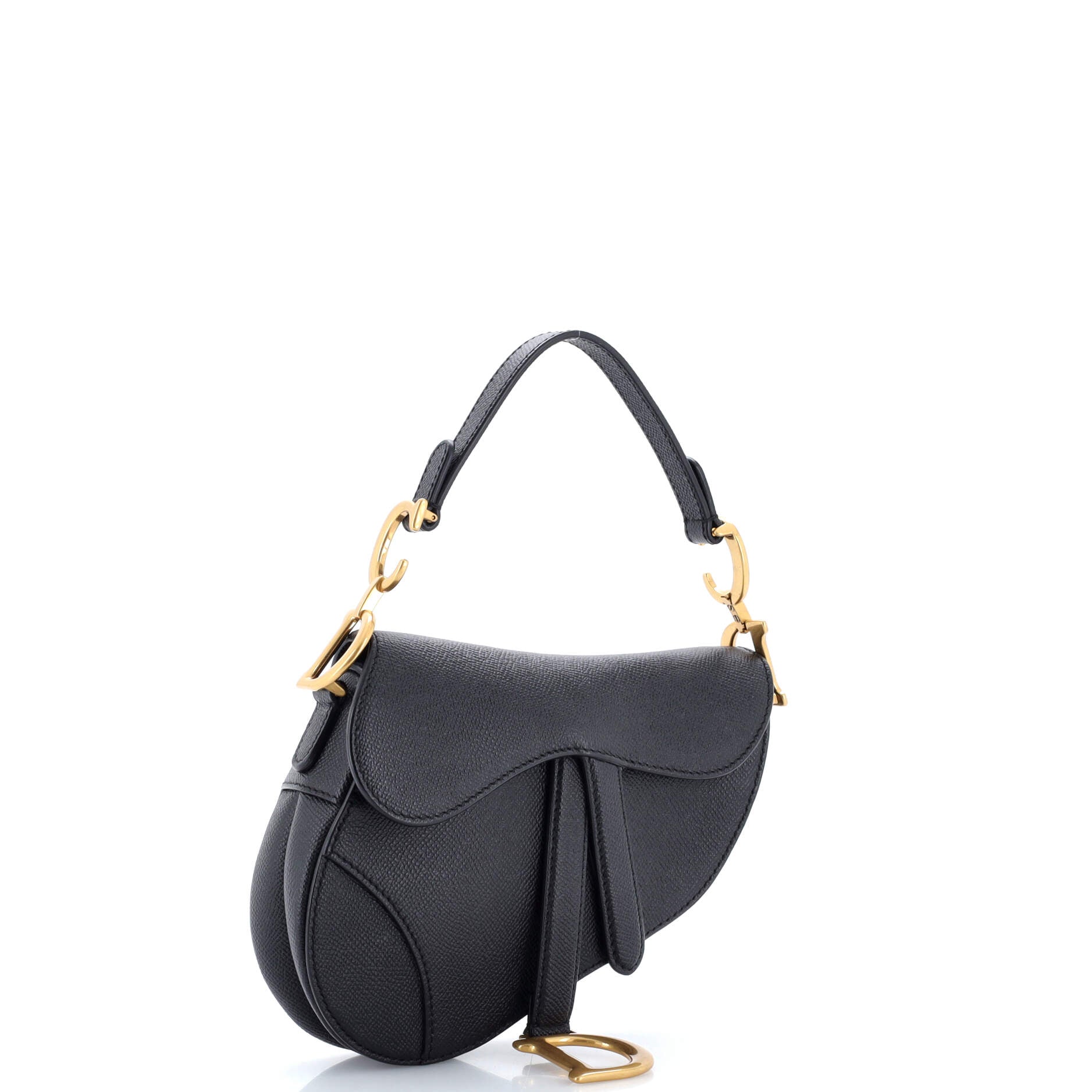 Saddle Handbag Leather Mini