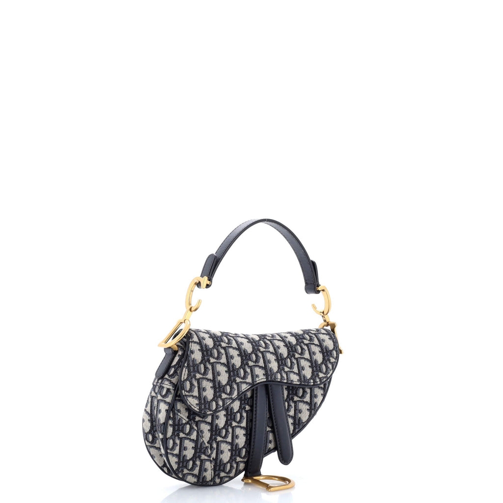 Saddle Handbag Oblique Canvas Mini