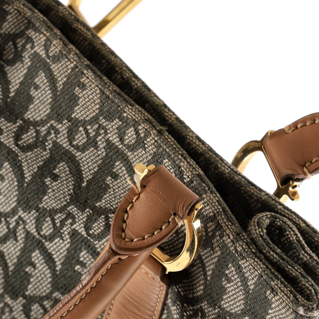 Vintage Open Tote Diorissimo Canvas Small