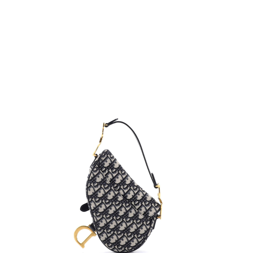 Saddle Handbag Oblique Canvas Mini