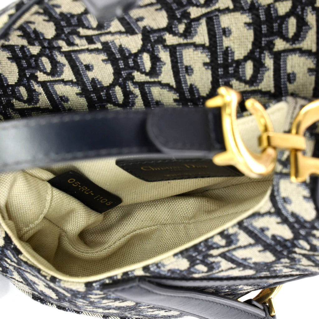 Saddle Handbag Oblique Canvas Mini