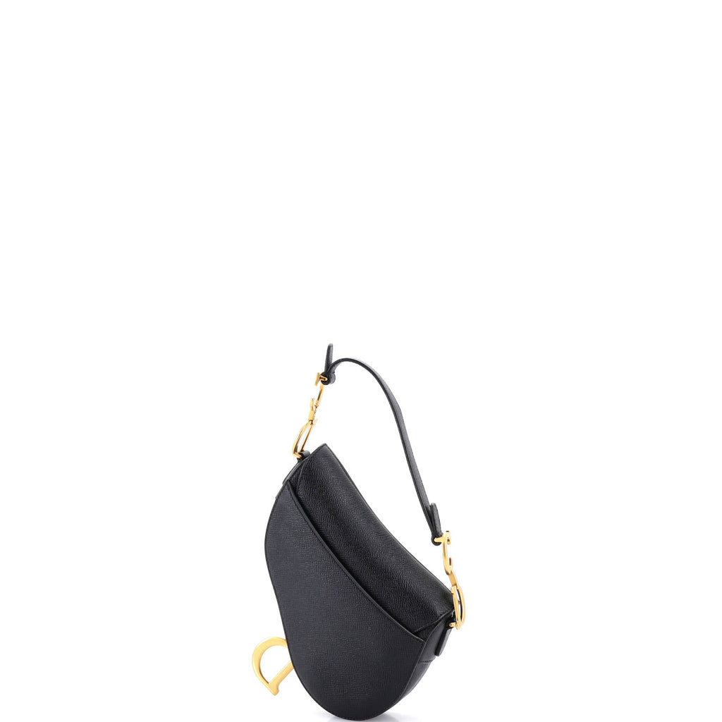 Saddle Handbag with Strap Leather Mini