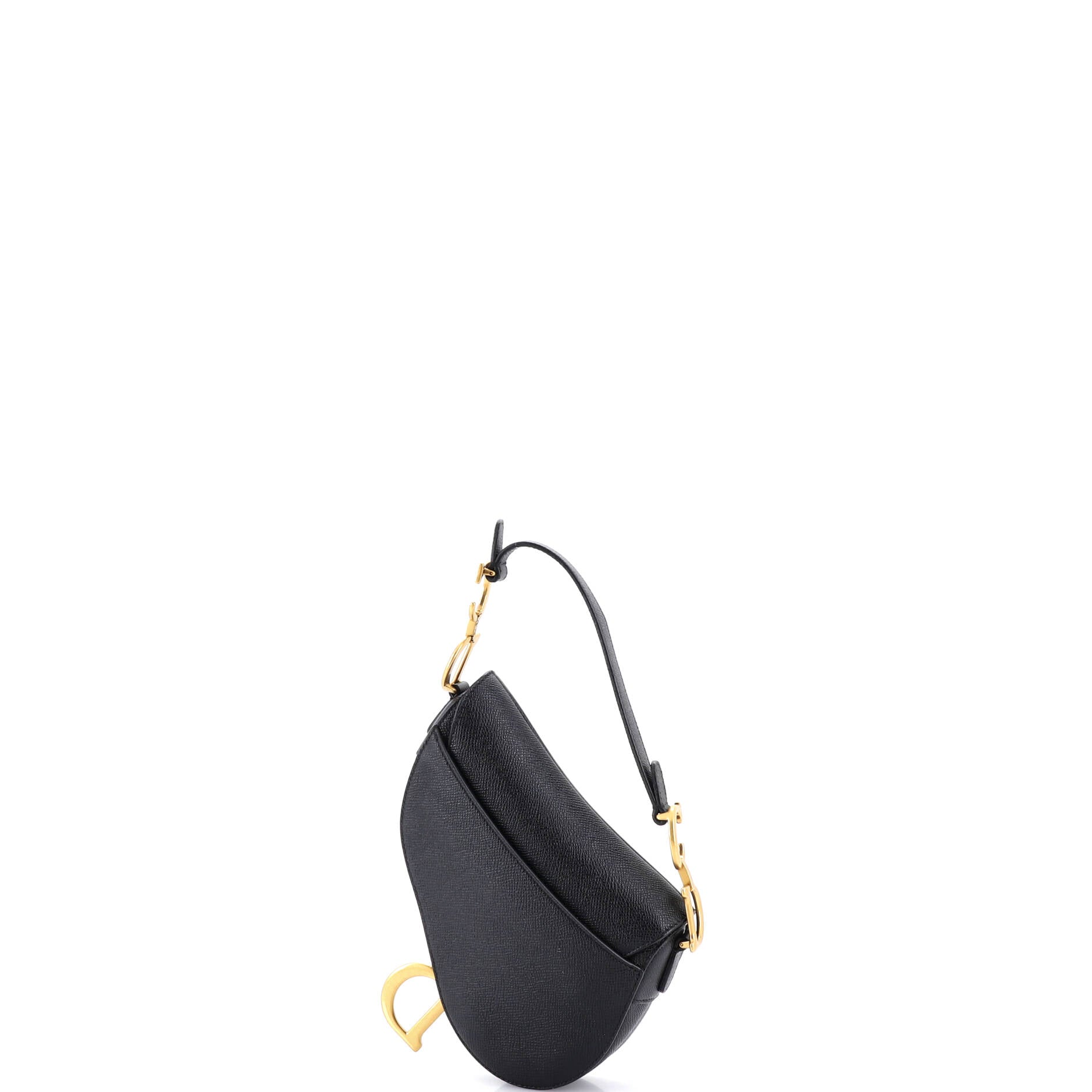 Saddle Handbag with Strap Leather Mini