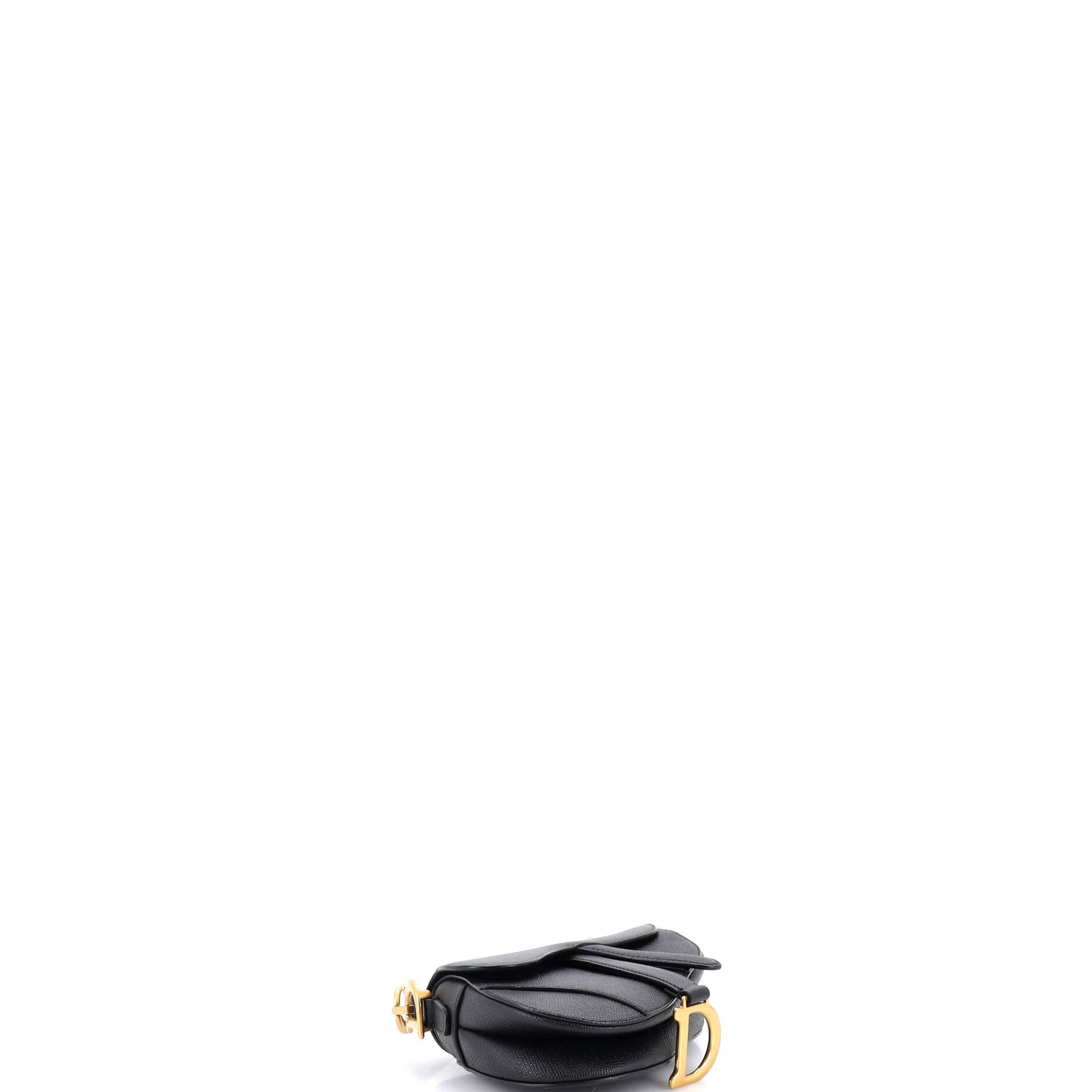 Saddle Handbag with Strap Leather Mini