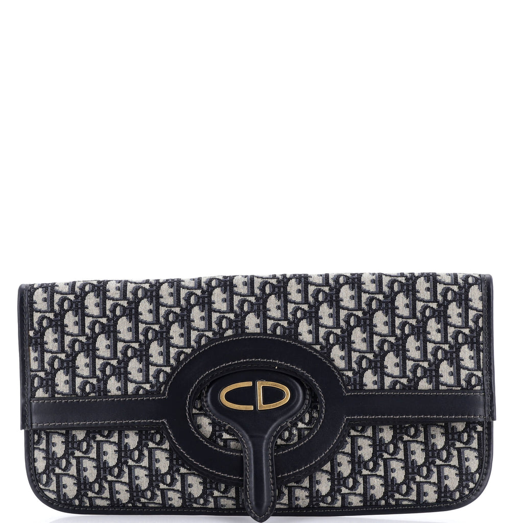 Fold Over Clutch Oblique Canvas