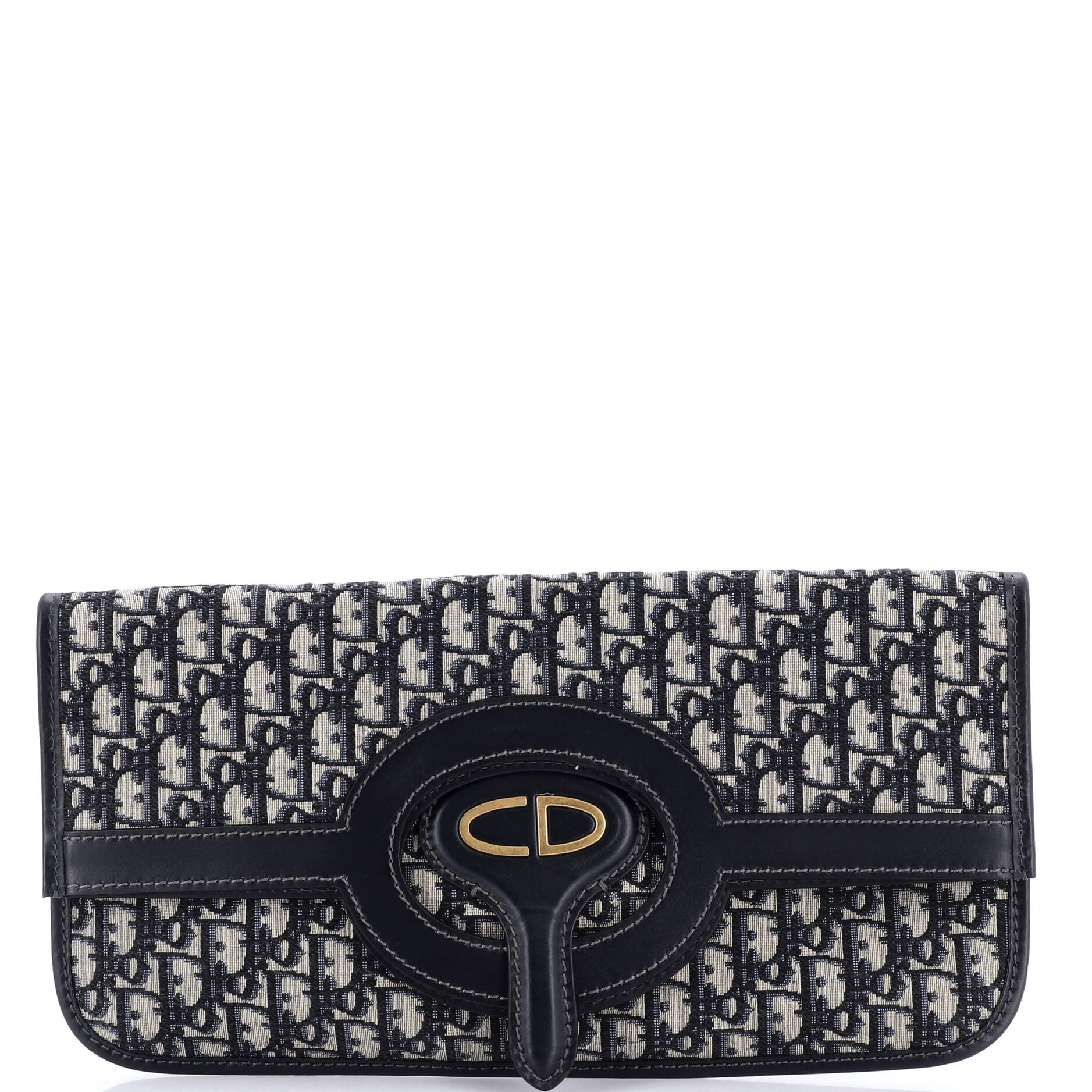 Fold Over Clutch Oblique Canvas