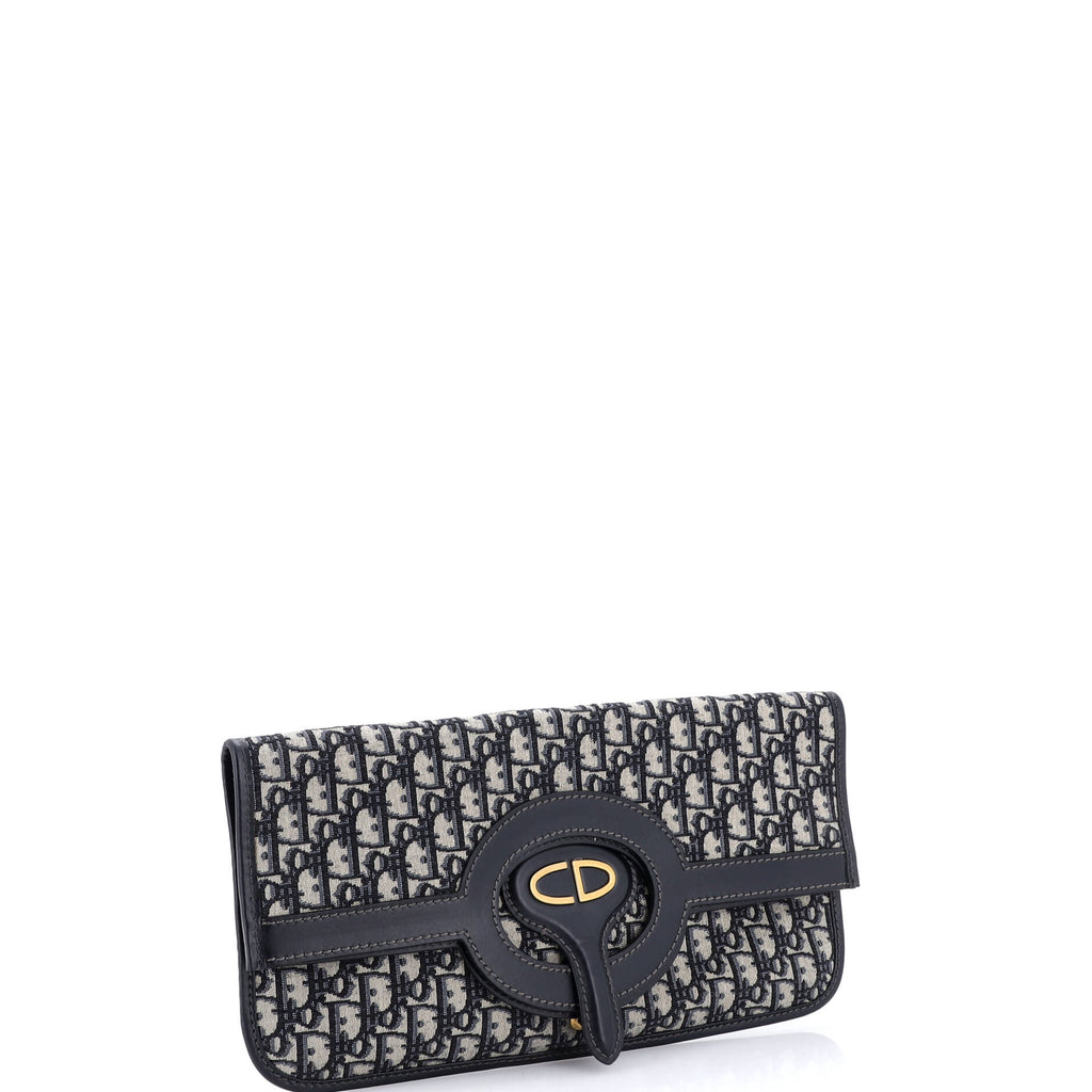 Fold Over Clutch Oblique Canvas