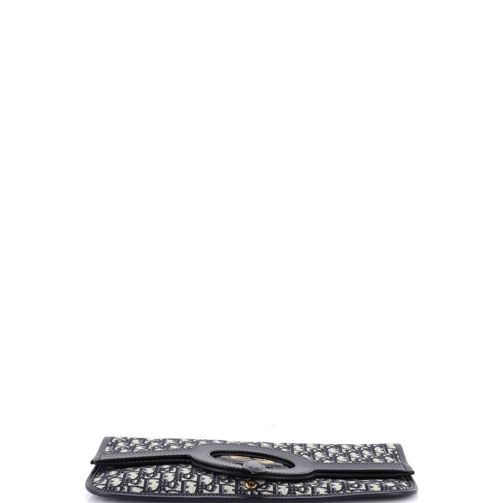 Fold Over Clutch Oblique Canvas