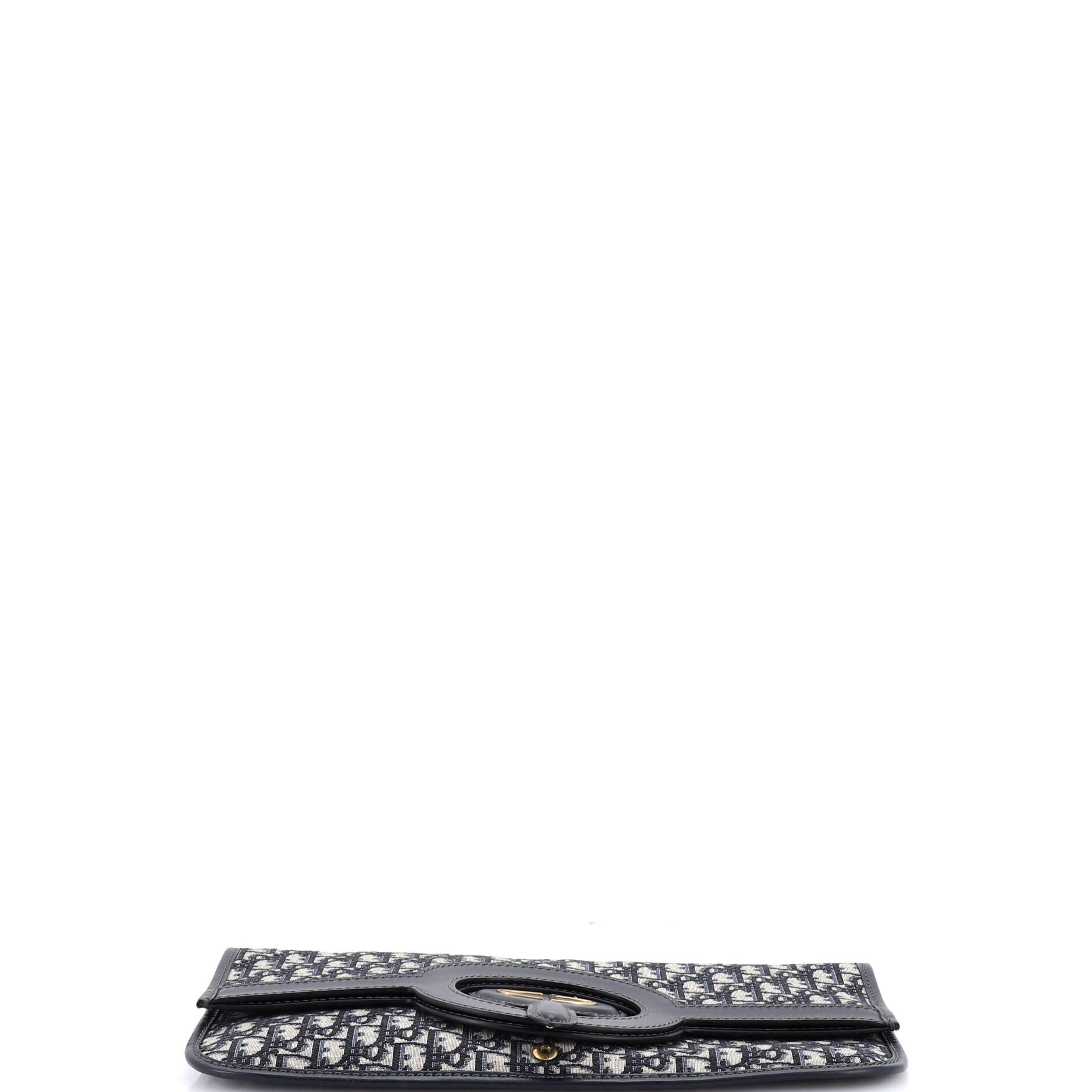 Fold Over Clutch Oblique Canvas