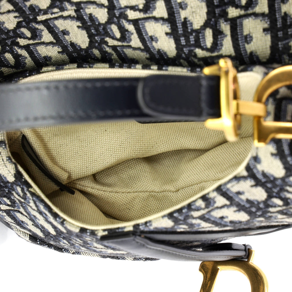 Saddle Handbag Oblique Canvas Mini