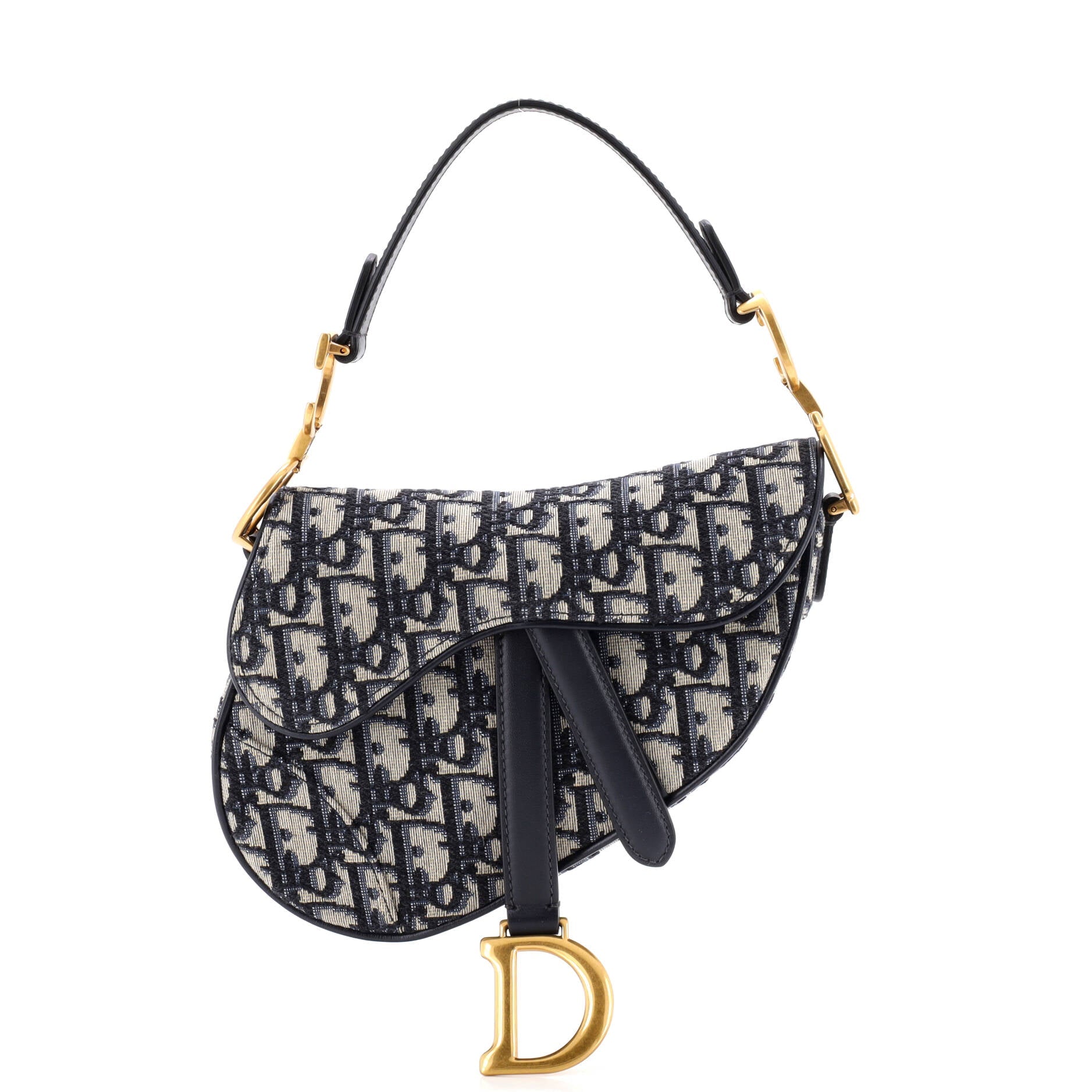Saddle Handbag Oblique Canvas Mini
