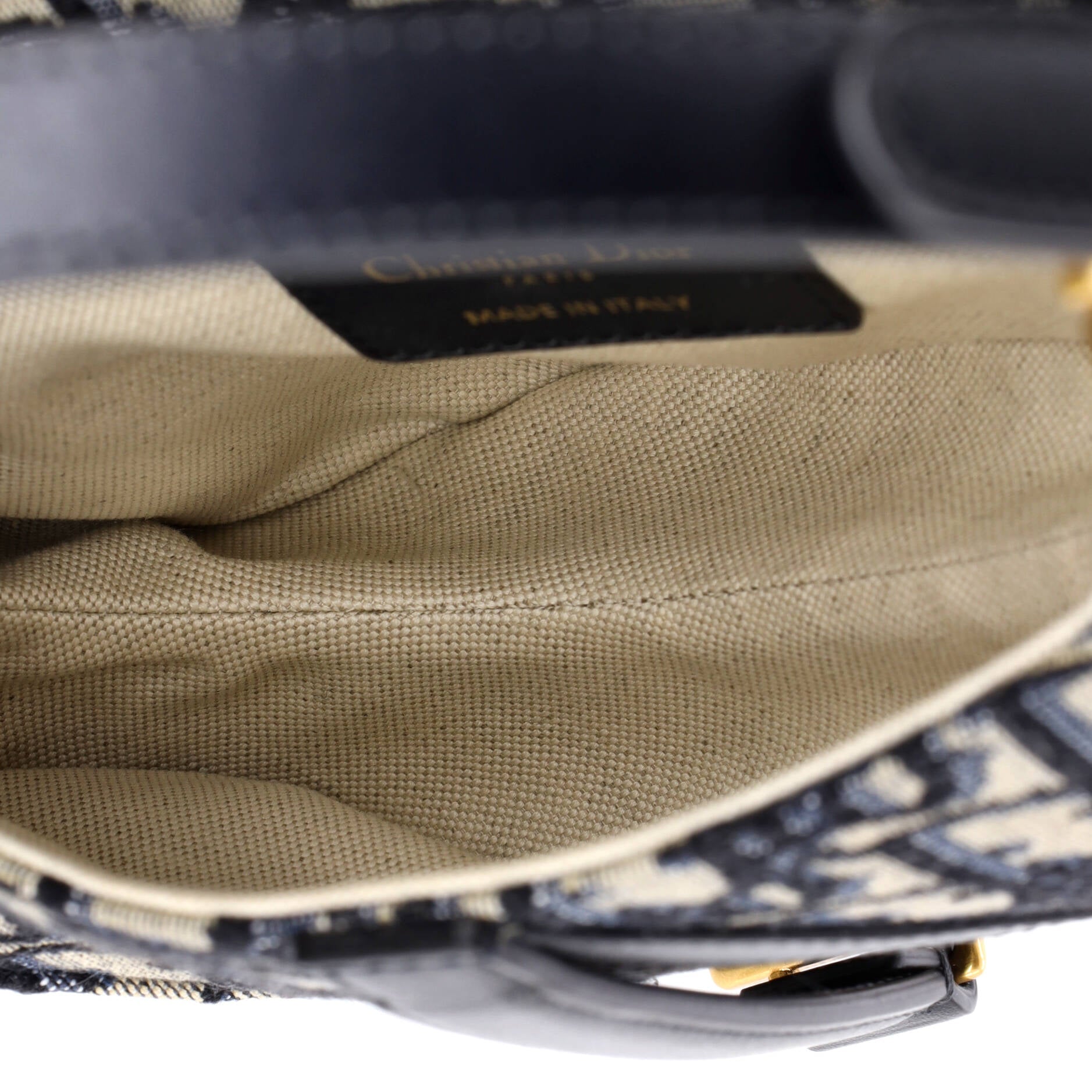 Saddle Handbag Oblique Canvas Mini