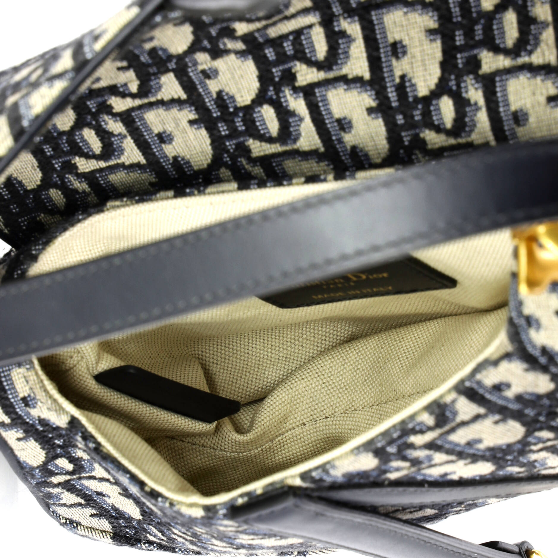 Saddle Handbag Oblique Canvas Mini
