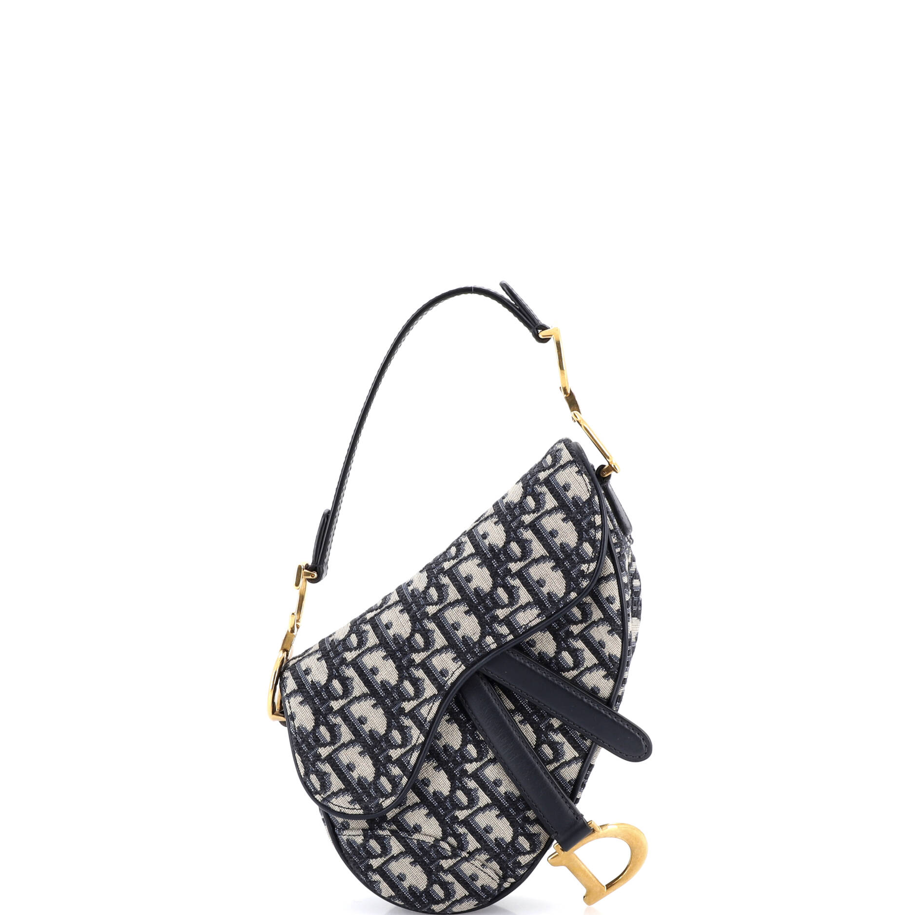 Saddle Handbag Oblique Canvas Mini