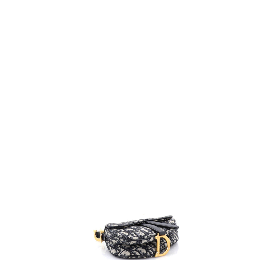 Saddle Handbag Oblique Canvas Mini