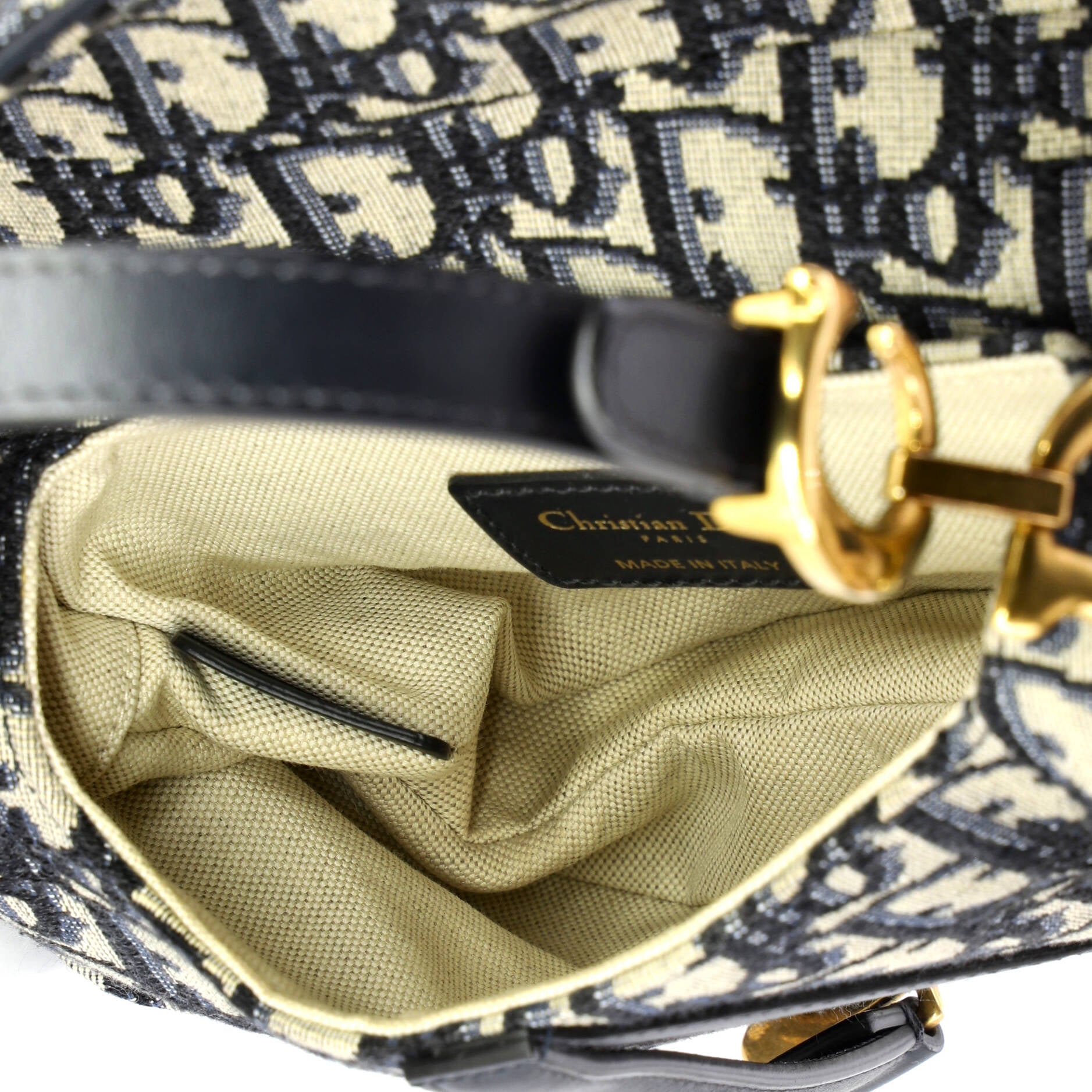 Saddle Handbag Oblique Canvas Mini