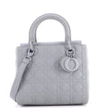 Ultra Matte Lady Dior Bag Cannage Quilt Calfskin Medium