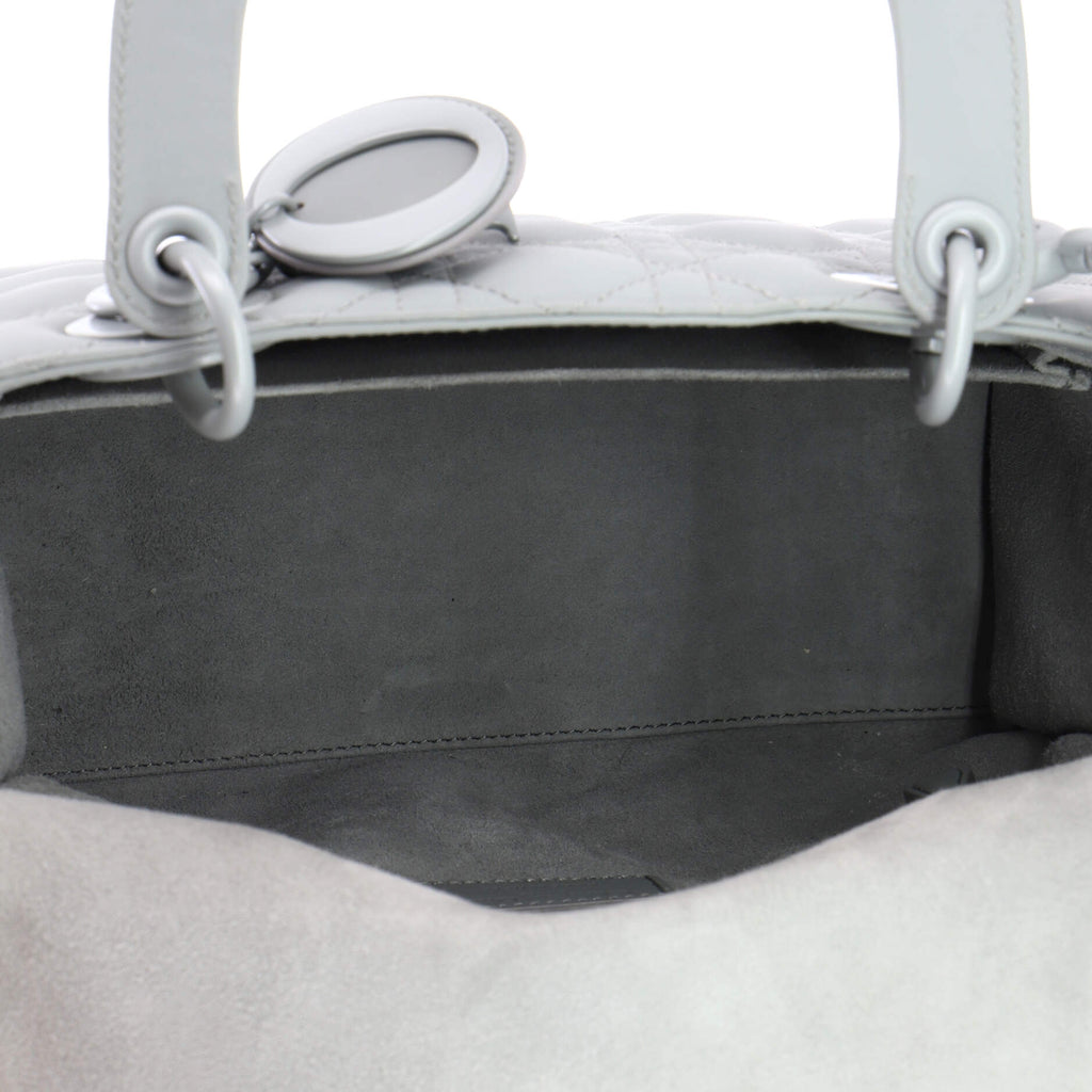 Ultra Matte Lady Dior Bag Cannage Quilt Calfskin Medium