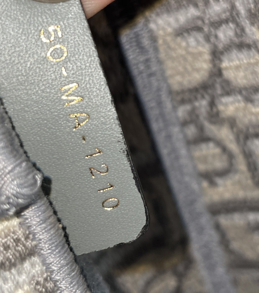 Saddle Handbag Logo Embroidered Oblique Canvas Medium