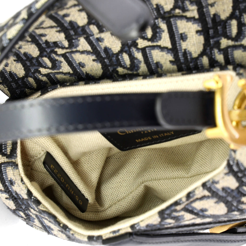 Saddle Handbag Oblique Canvas Mini