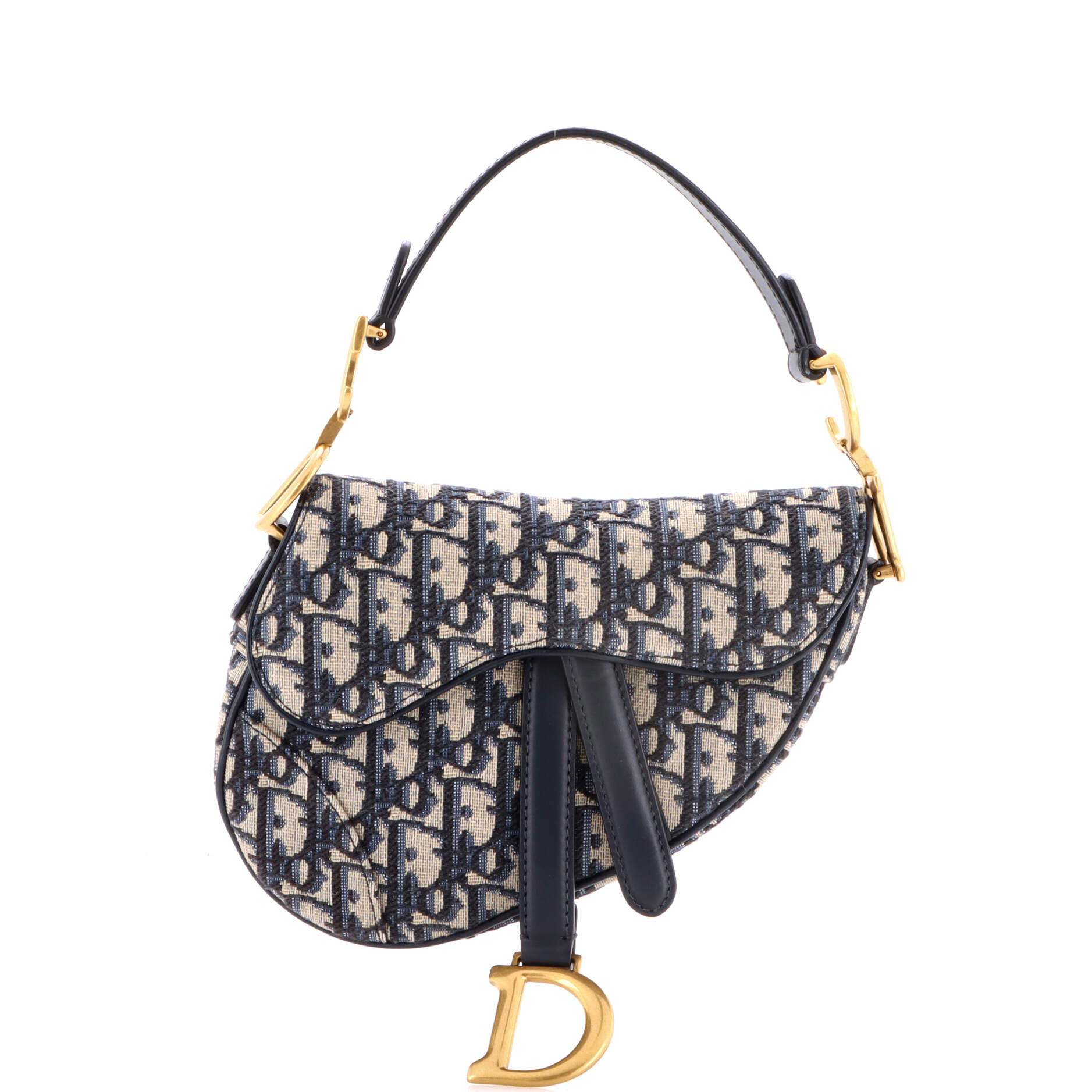 Saddle Handbag Oblique Canvas Mini