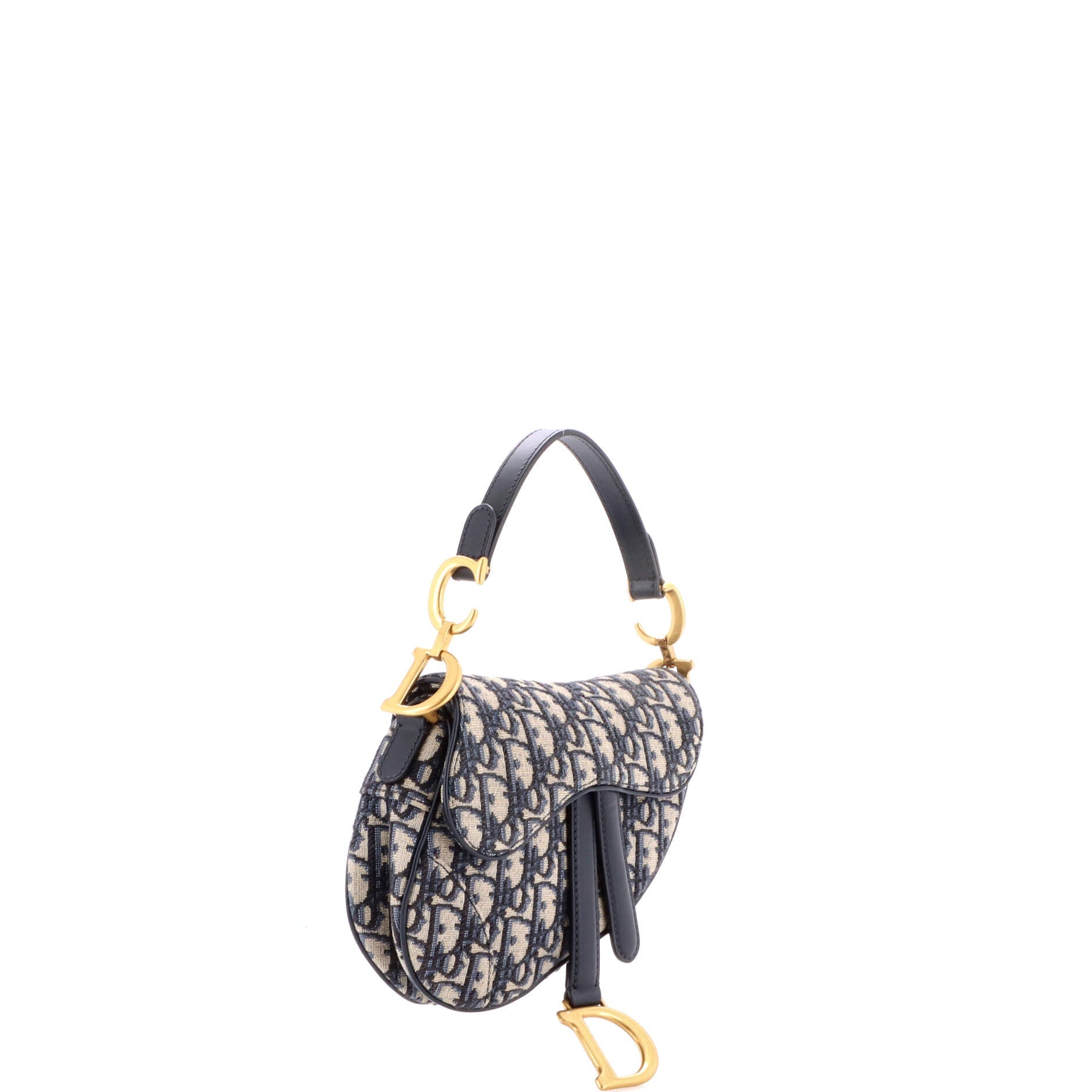 Saddle Handbag Oblique Canvas Mini