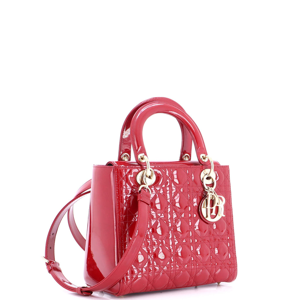 Lady Dior NM Bag Cannage Quilt Patent Medium