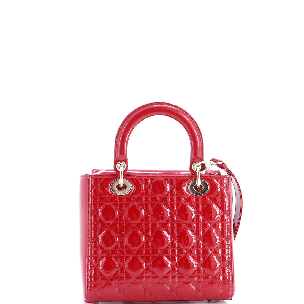 Lady Dior NM Bag Cannage Quilt Patent Medium